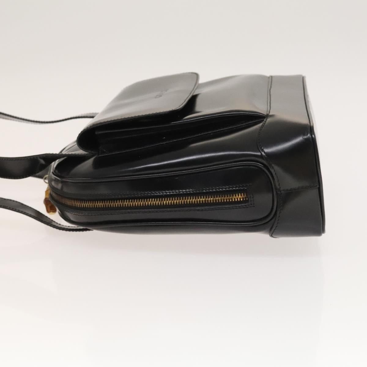 Gucci GUCCI Shoulder Bag Patent Leather Black Gold Size ONE SIZE - 5 Thumbnail