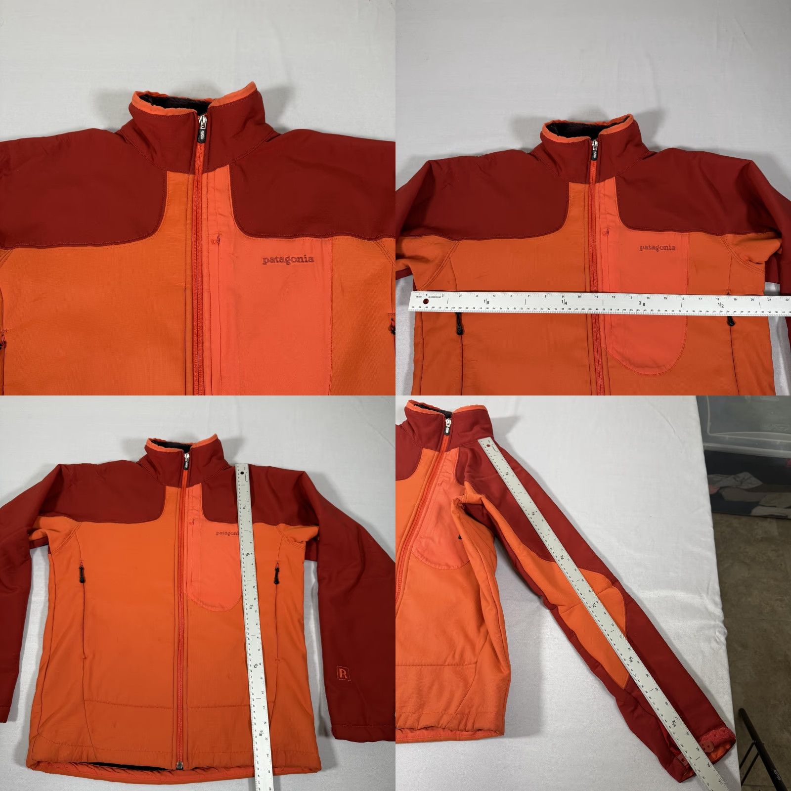 Patagonia Patagonia Jacket M Mens Orange Red Softshell Lined Regulator Hiking Full Zip Pockets Embroidered Logo R1 90s Outdoor Size US M / EU 48-50 / 2 - 8 Thumbnail