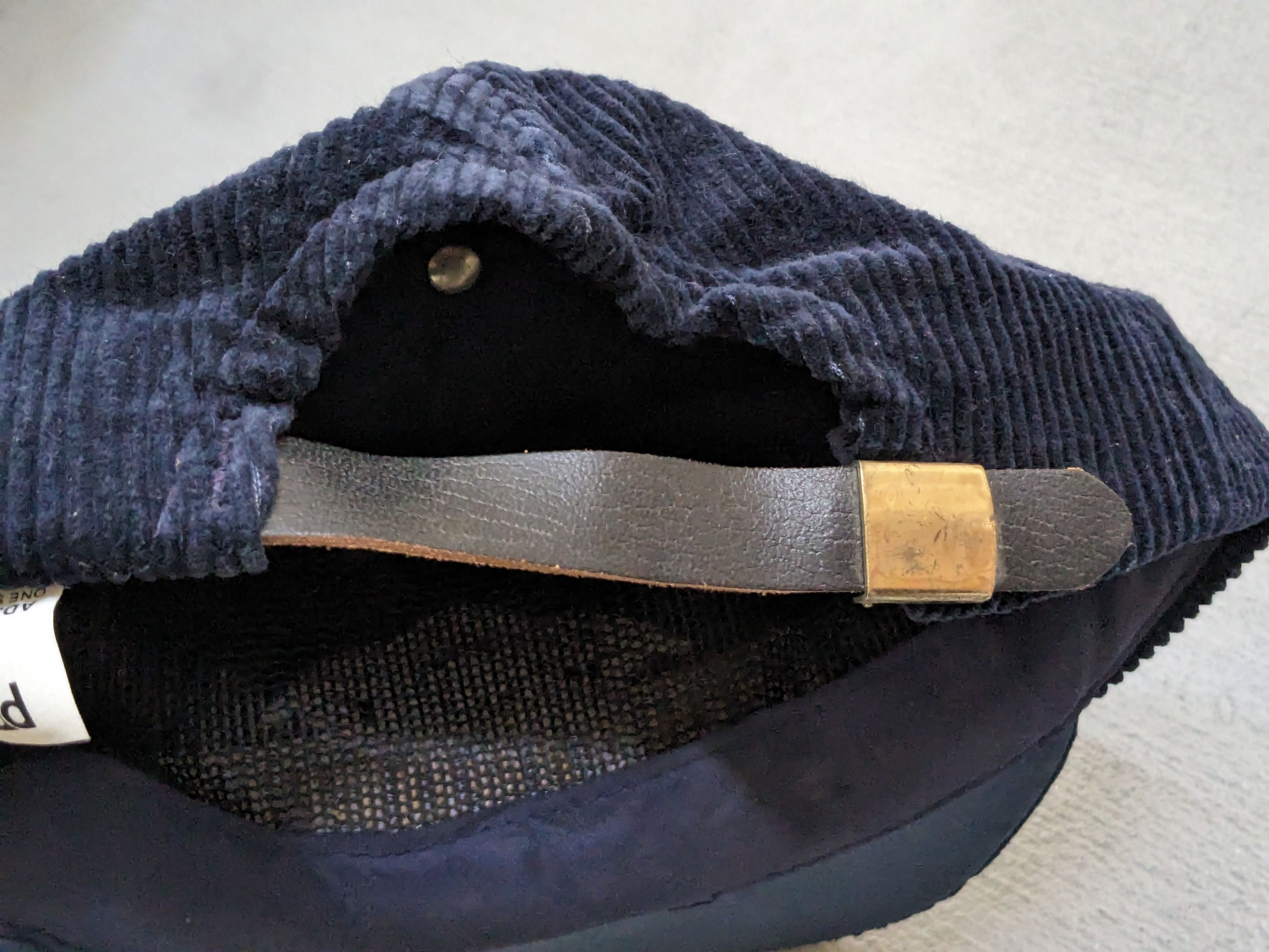 Vintage Vintage Ghirardelli Hat Corduroy Navy Blue USA Cap Size ONE SIZE - 15 Thumbnail