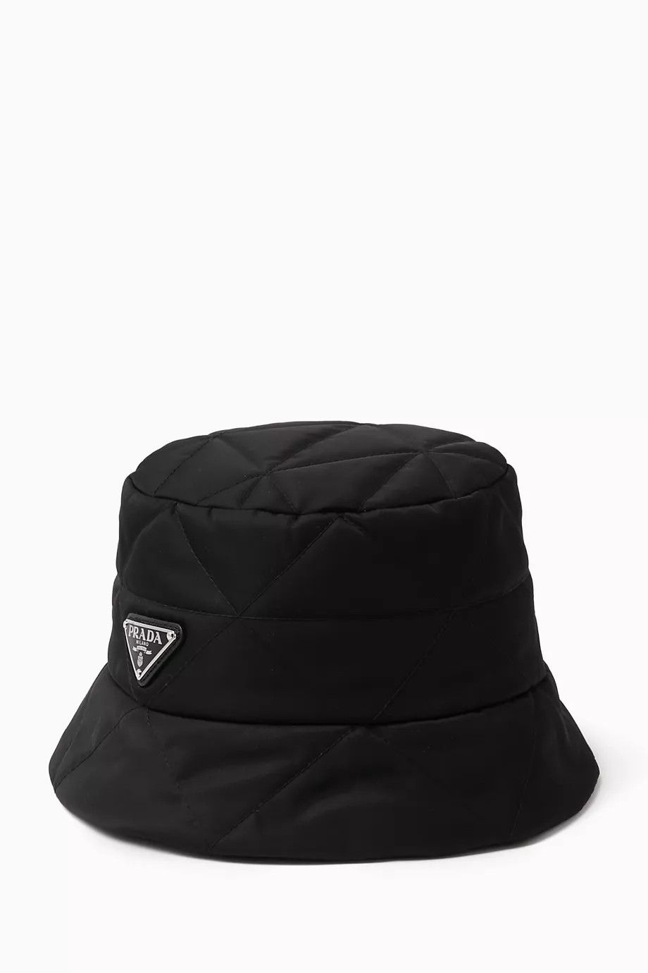 Prada o1mt1gz0925 Size: OS / Triangle Logo Bucket Hat / Cap Black Size ONE SIZE - 1 Thumbnail