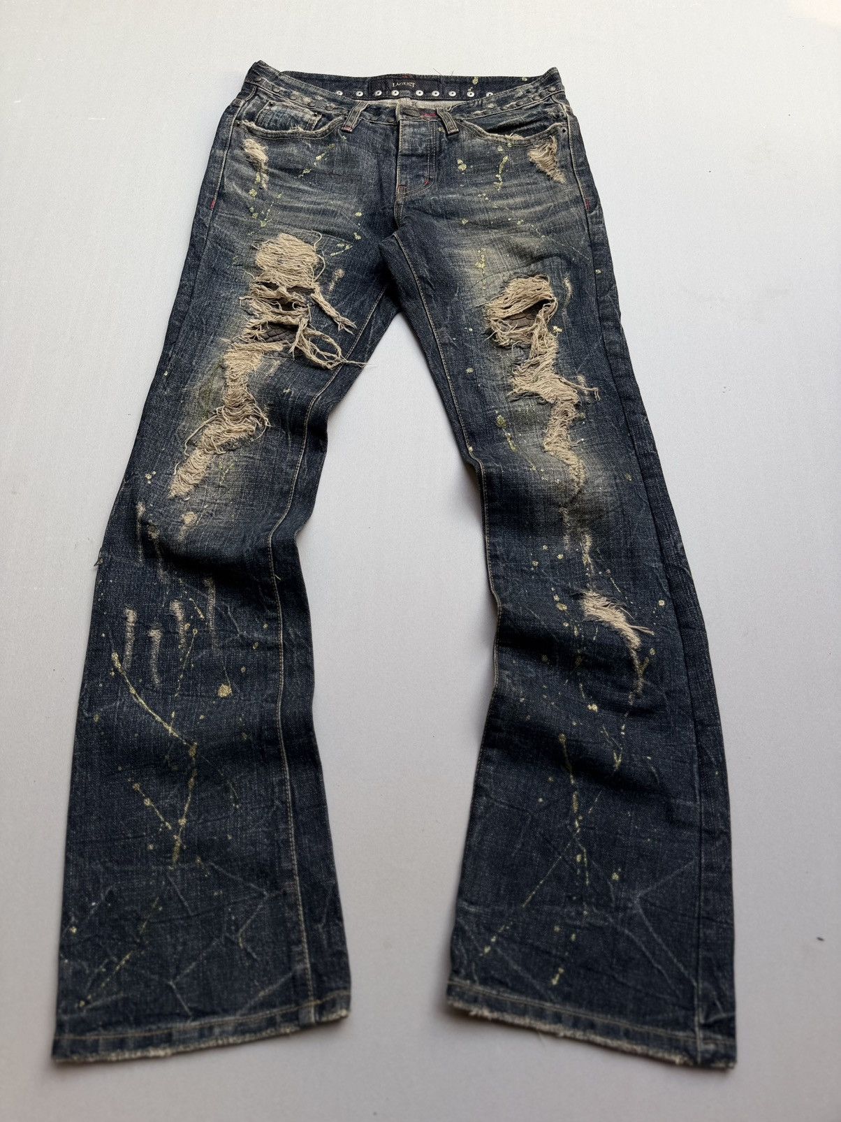 Japanese Brand Lagust flare jeans Size US 27 - 1 Thumbnail