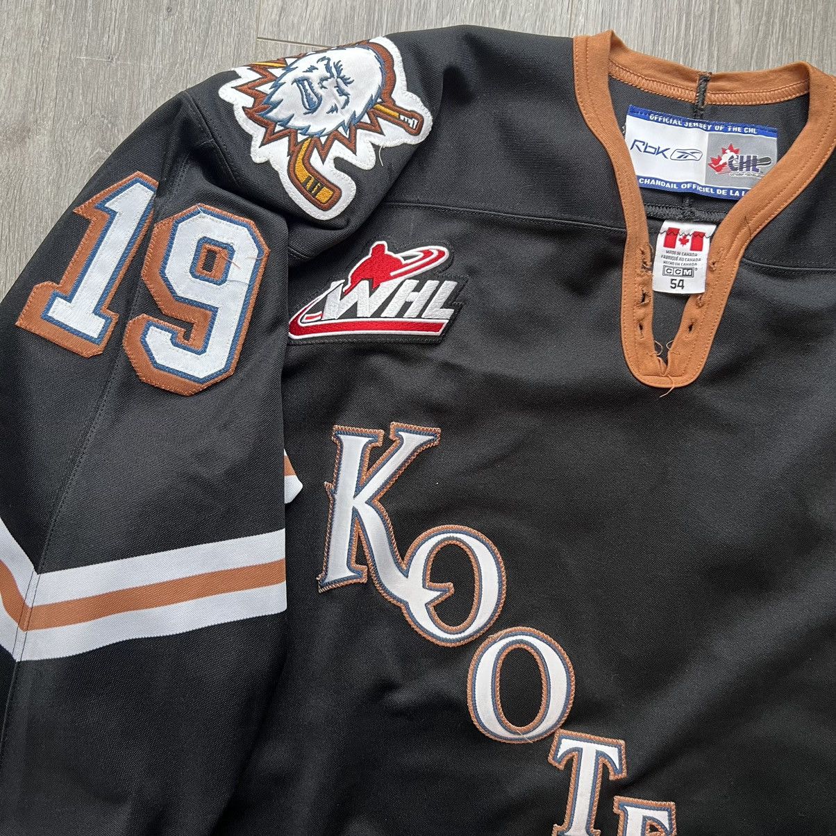 Vintage Reebok Kootenay Ice Hockey Jersey GAME WORN Size US XL / EU 56 / 4 - 15 Thumbnail