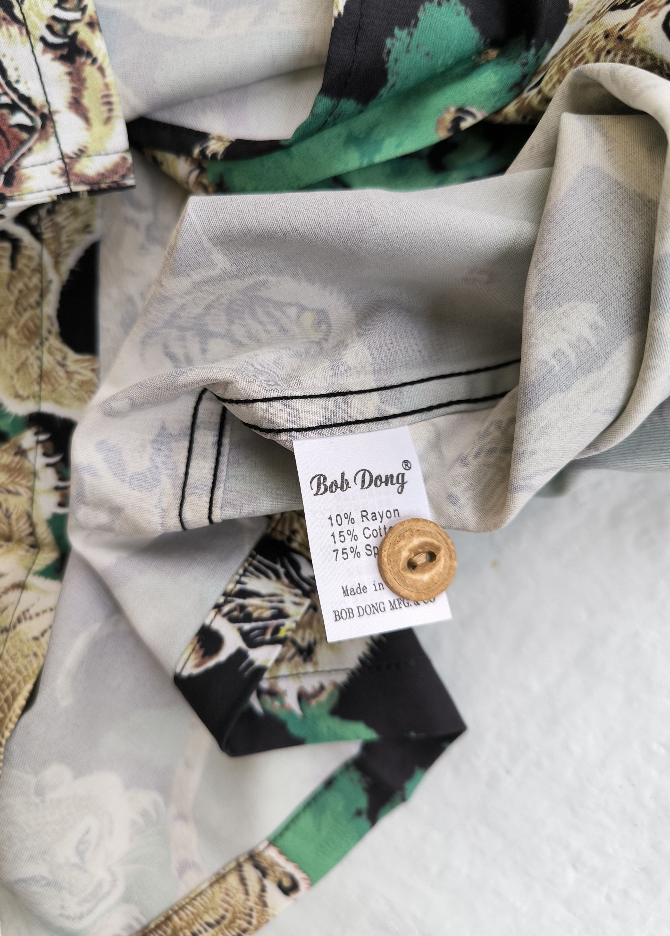Japanese Brand BOB DONG hundred tigers hawaiian shirt Size US XS / EU 42 / 0 - 4 Thumbnail