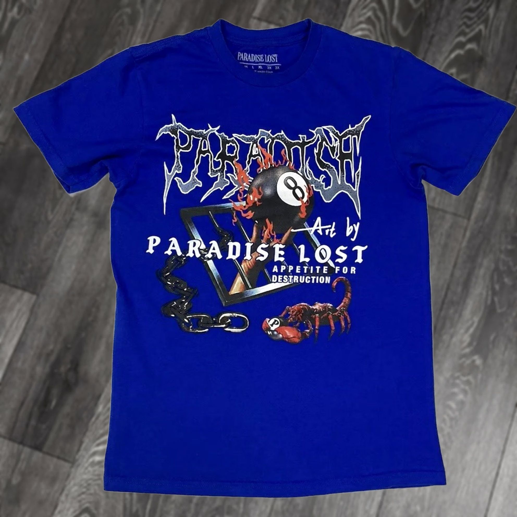 Paradise Paradise Lost T-Shirt Graphic Print Men Small Blue Shirt Size US S / EU 44-46 / 1 - 1 Thumbnail