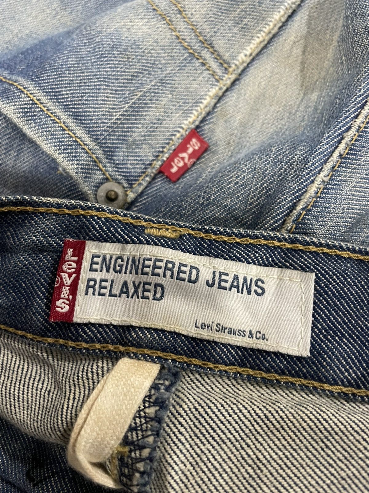 Hi Tec 2000s Levis Engineered Twist Leg Tech Wear Jeans Rusty Denim Size US 40 / EU 56 - 10 Thumbnail
