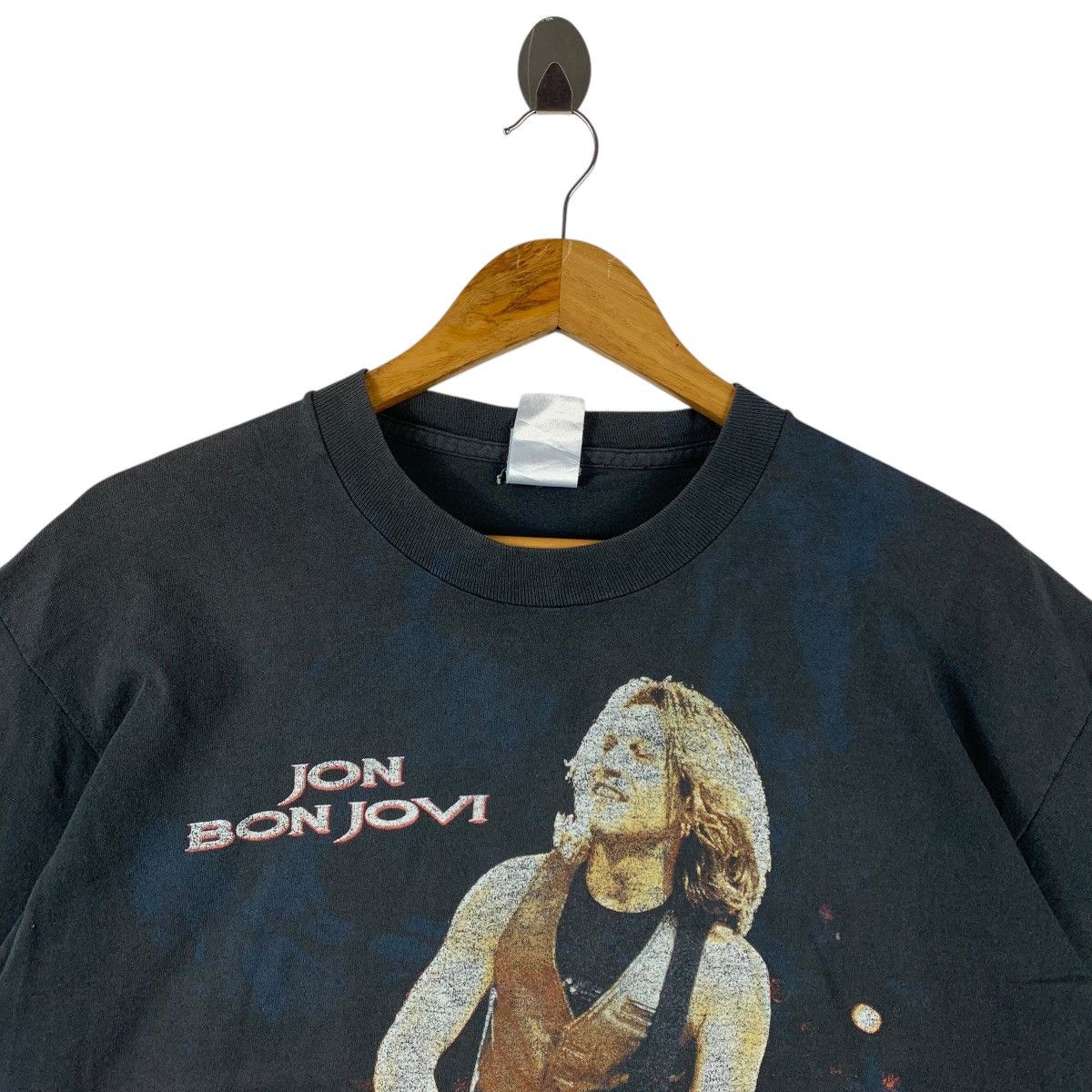 Band Tees × Vintage Vintage 90s BON JOVI niceman black tour tshirt Size US L / EU 52-54 / 3 - 2 Thumbnail