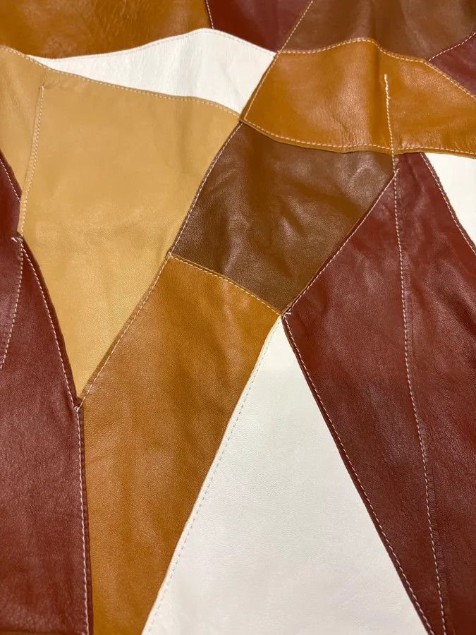 Dolce & Gabbana SS2001 Dolce & Gabbana Patchwork Leather Shirt Jacket Size US M / EU 48-50 / 2 - 10 Thumbnail