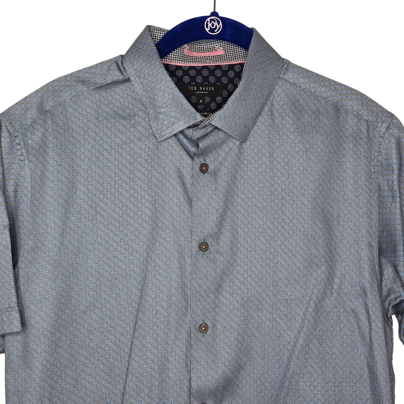 Ted Baker Ted Baker SS Button-down Dress Shirt Size 4 / Large Size US L / EU 52-54 / 3 - 2 Thumbnail