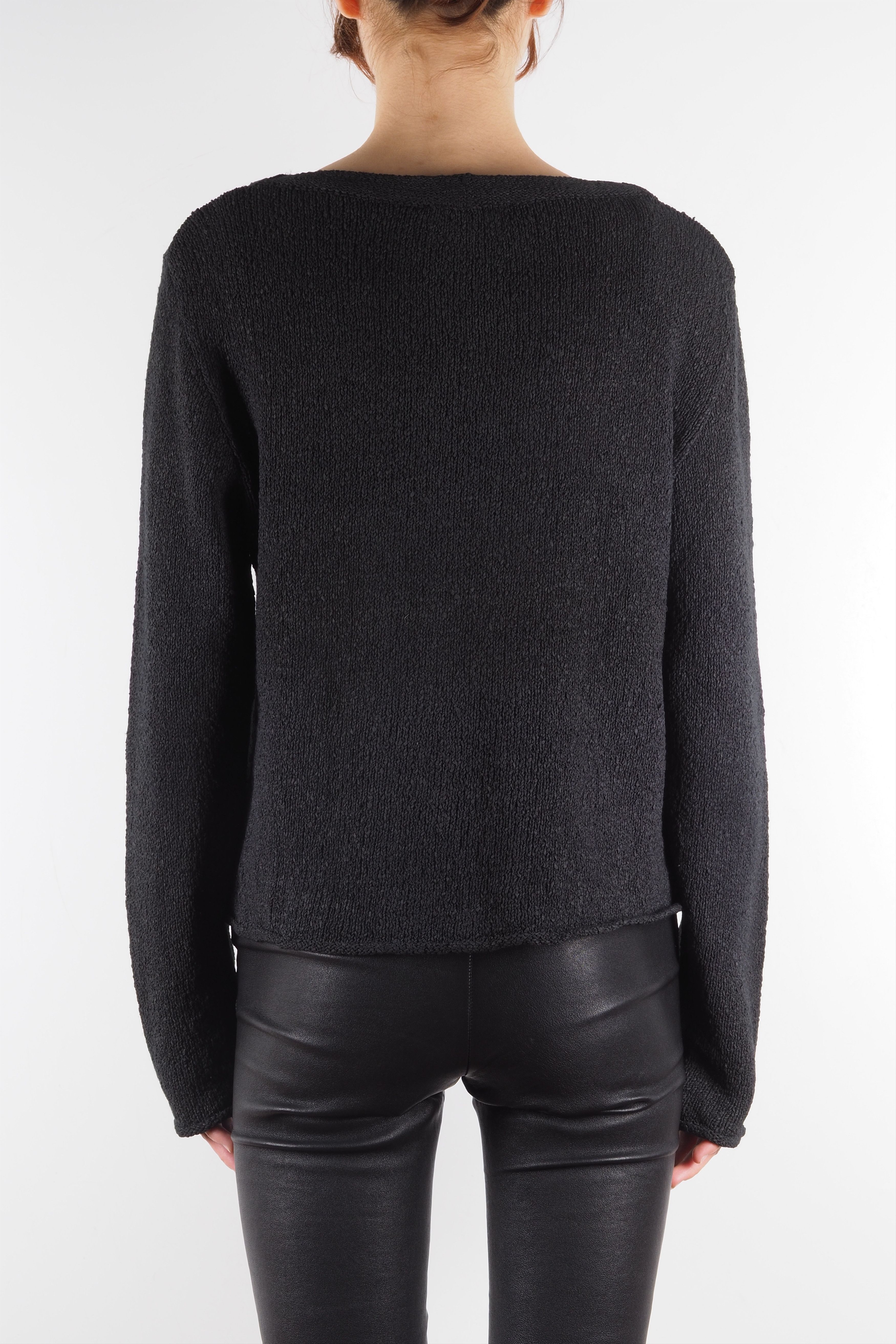 Annette Gortz Annette Gortz Charcoal Gray Textured Knit Sweater Size M / US 6-8 / IT 42-44 - 2 Thumbnail