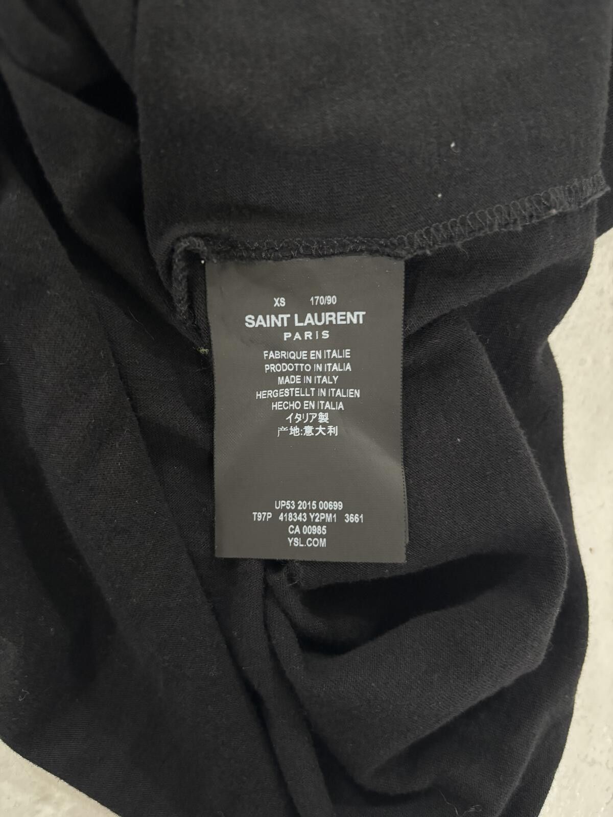 Saint Laurent Paris Saint Laurent Paris Baby Tee Size US XS / EU 42 / 0 - 5 Thumbnail