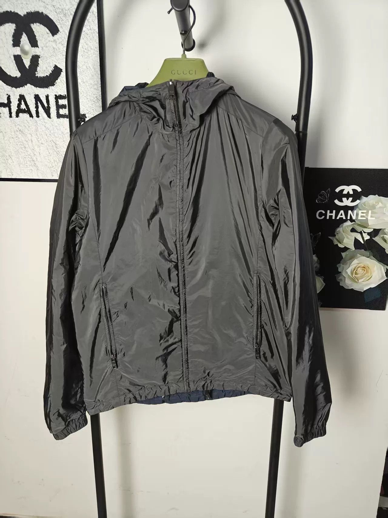Prada Prada Reversible Cotton Jacket with Logo Size US M / EU 48-50 / 2 - 1 Thumbnail