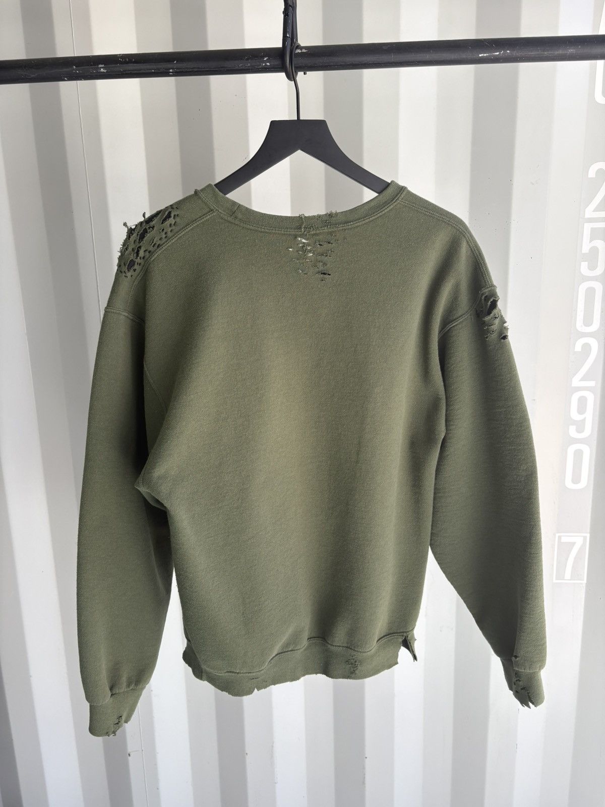 Vintage Vintage Boxy Thrashed Sun Faded Sweatshirt Grunge Size US L / EU 52-54 / 3 - 6 Thumbnail