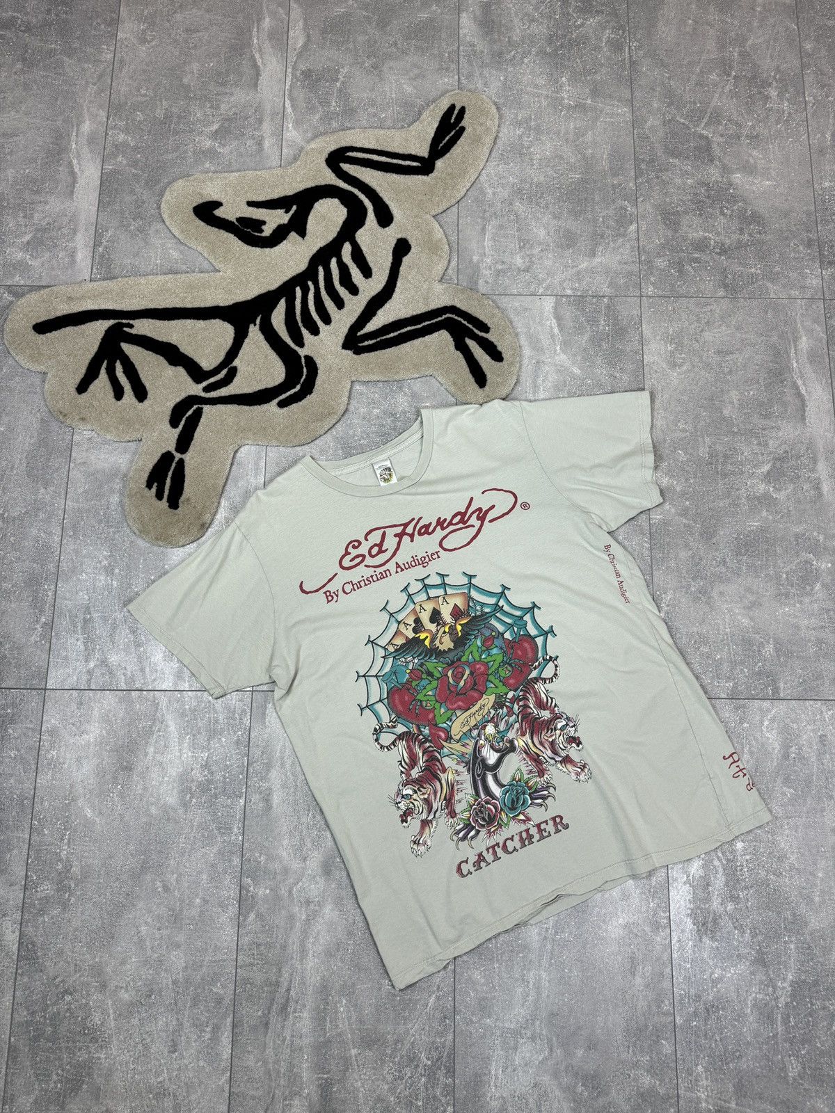 Christian Audigier × Ed Hardy × Vintage Mens Vintage Ed Hardy by Christian Audigier T-shirt tee rare Size US L / EU 52-54 / 3 - 1 Thumbnail