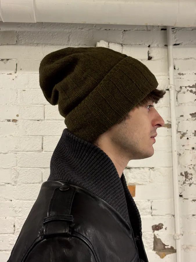 Dolce & Gabbana AW2003 Dolce & Gabbana Khaki Wool Beanie Size ONE SIZE - 2 Thumbnail