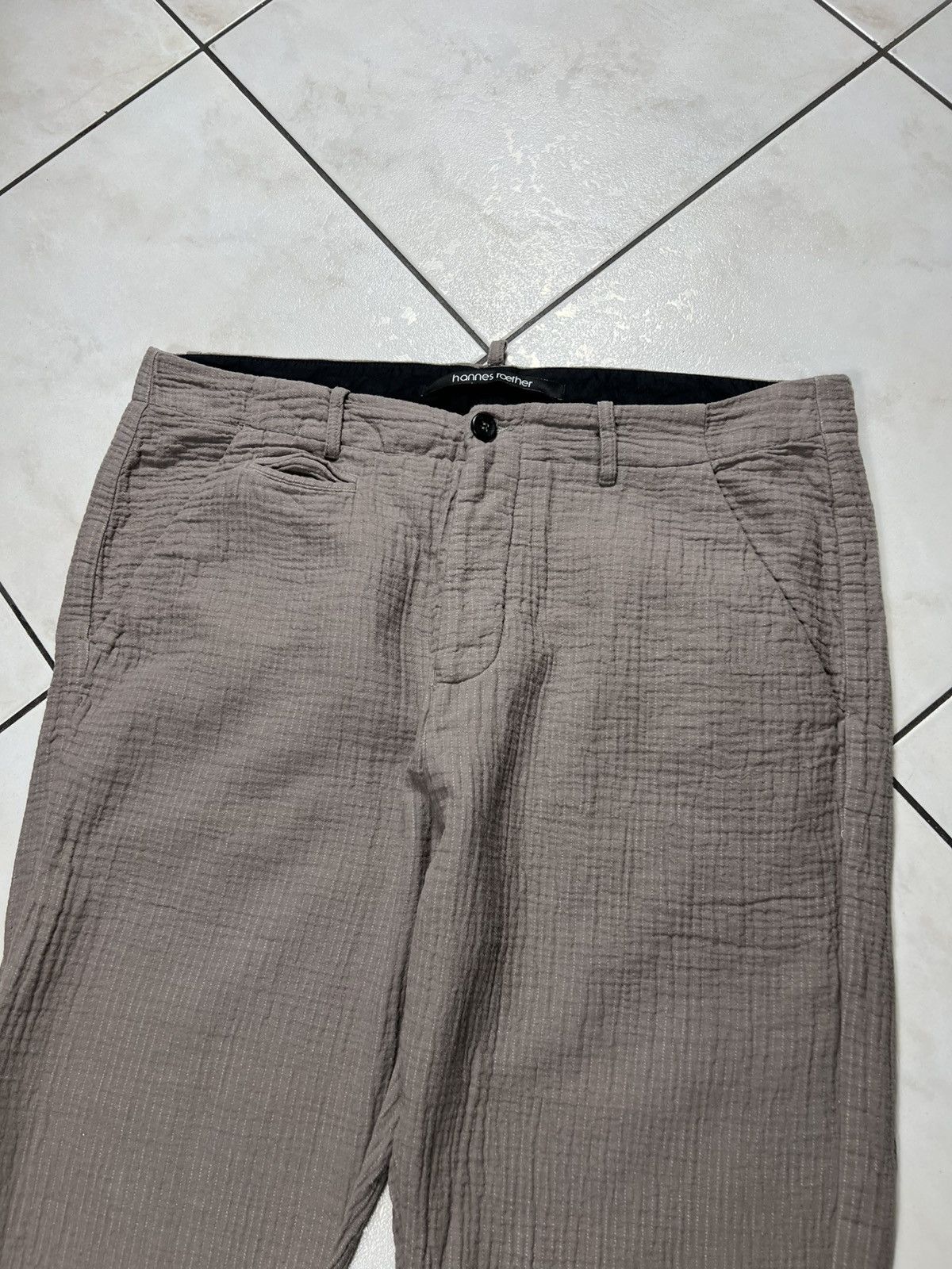 hannes roether Hannes Roether avant garde shrunk patterned pants Size US 34 / EU 50 - 3 Thumbnail