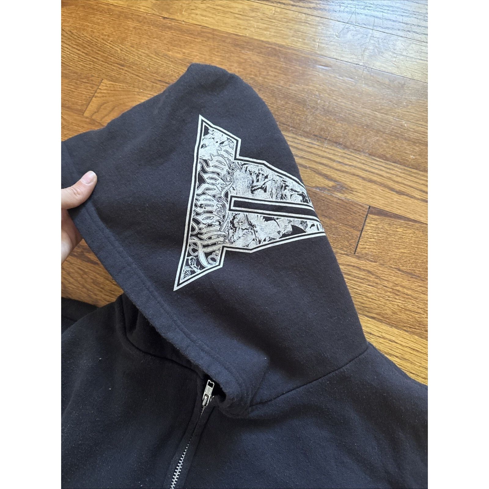 Affliction Y2K Affliction Throwdown MMA UFC Full Zip Black Hoodie Size US L / EU 52-54 / 3 - 6 Thumbnail
