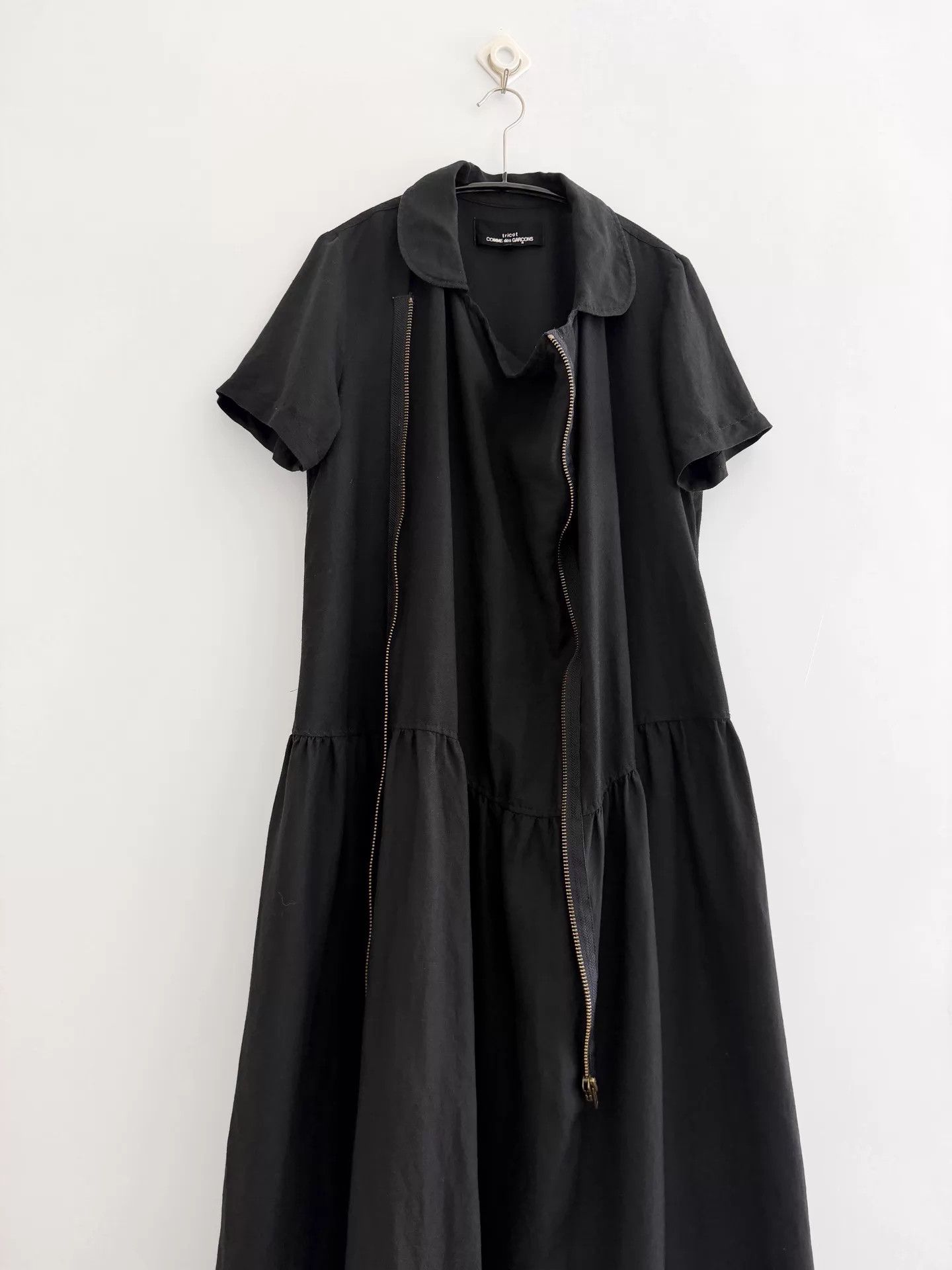 Comme des Garcons Comme des Garçons Silk-Linen Blend Round Side Zip Dress Size M / US 6-8 / IT 42-44 - 6 Thumbnail