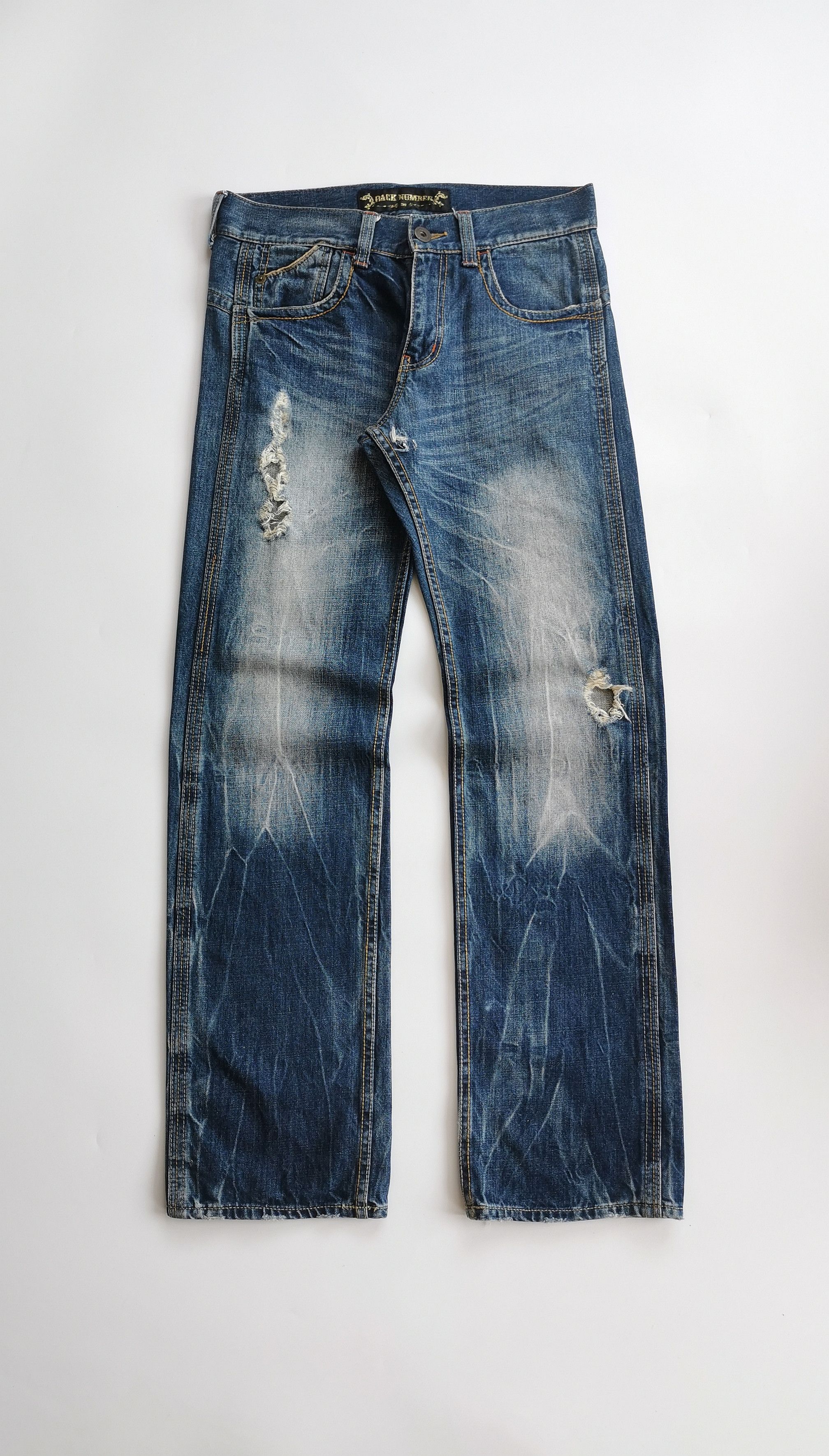 Vintage BACK NUMBER Japanese Denim Cinch-Back Jeans Archive