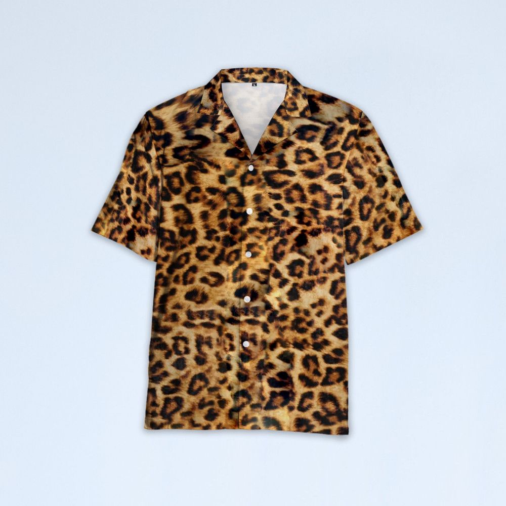 Designer × Vintage Brown Leopard-print Shirt In Black Size US S / EU 44-46 / 1 - 2 Thumbnail