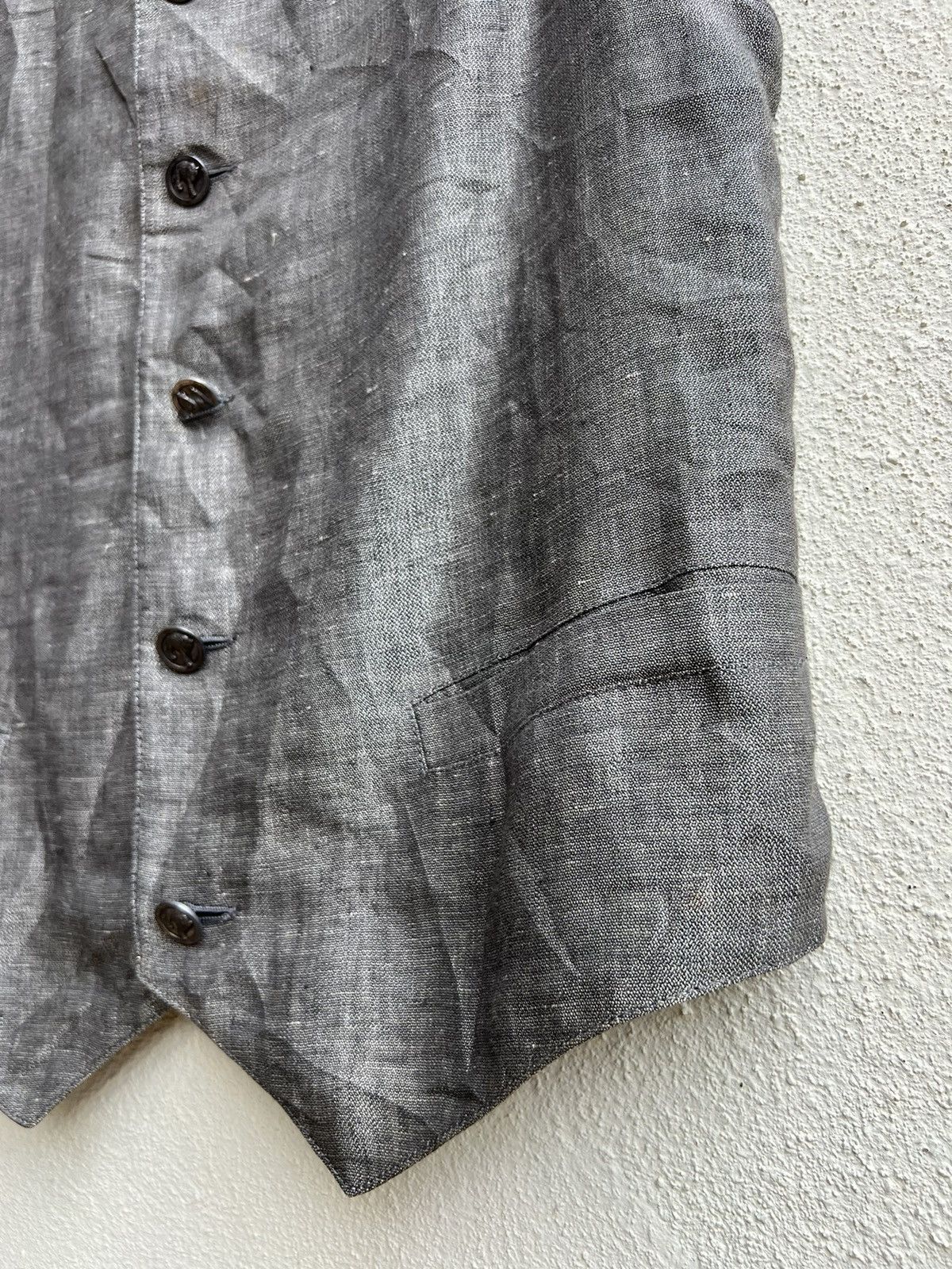 Versace Vintage 90s Gianni Versace Versus Linen Vest Size US M / EU 48-50 / 2 - 12 Thumbnail