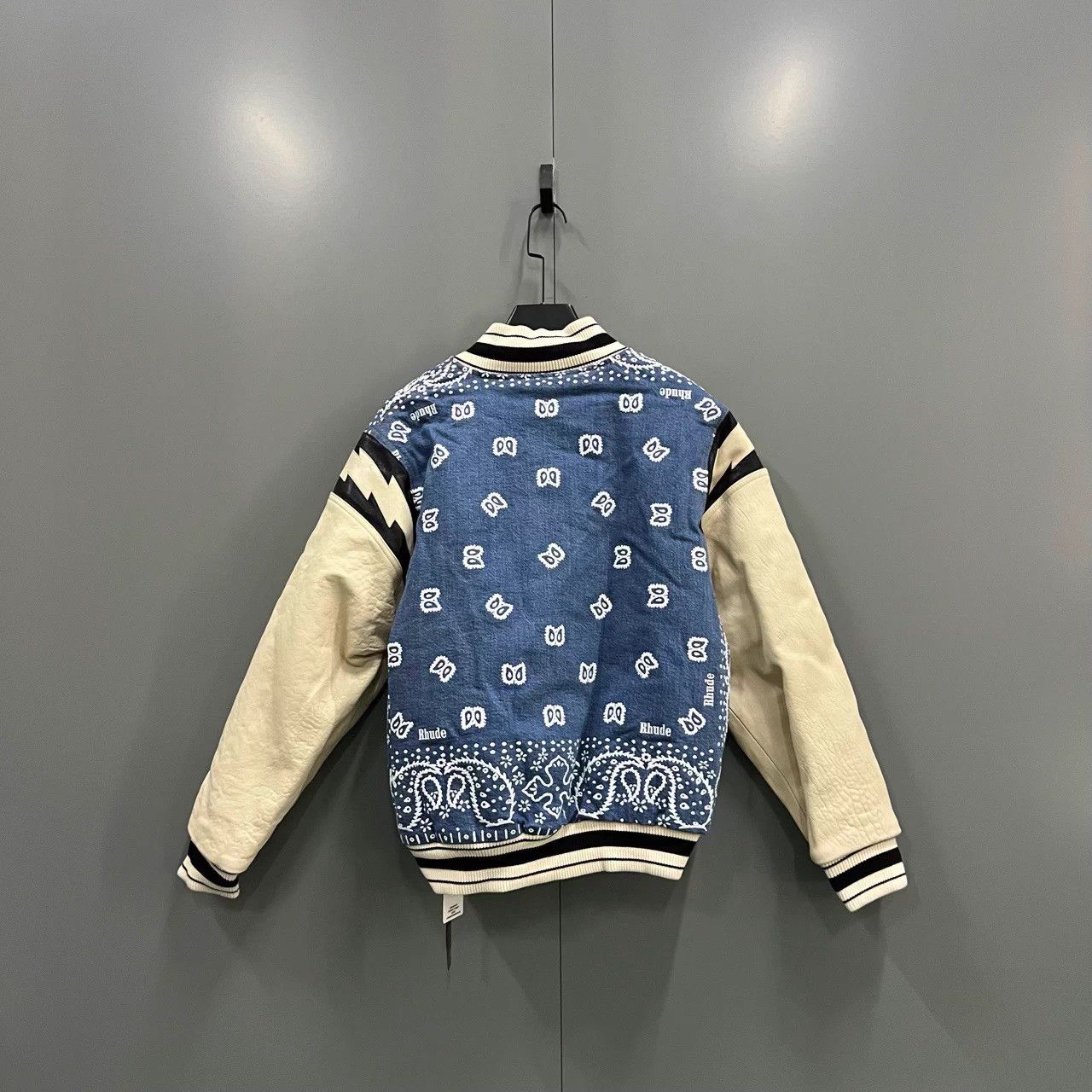 Rhude RHUDE Blue Camo Print Paneled Baseball Jacket M/L New Size US L / EU 52-54 / 3 - 2 Thumbnail