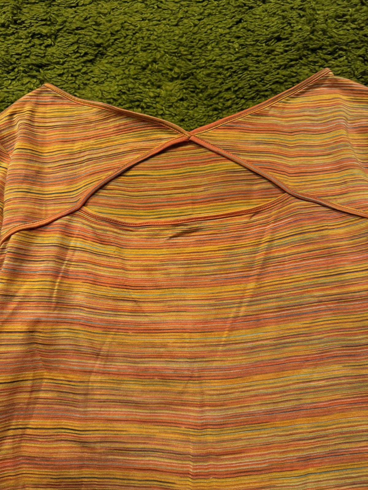 Designer × Missoni × Vintage Missoni 1990s vintage coloured striped t-shirt Size M / US 6-8 / IT 42-44 - 7 Thumbnail