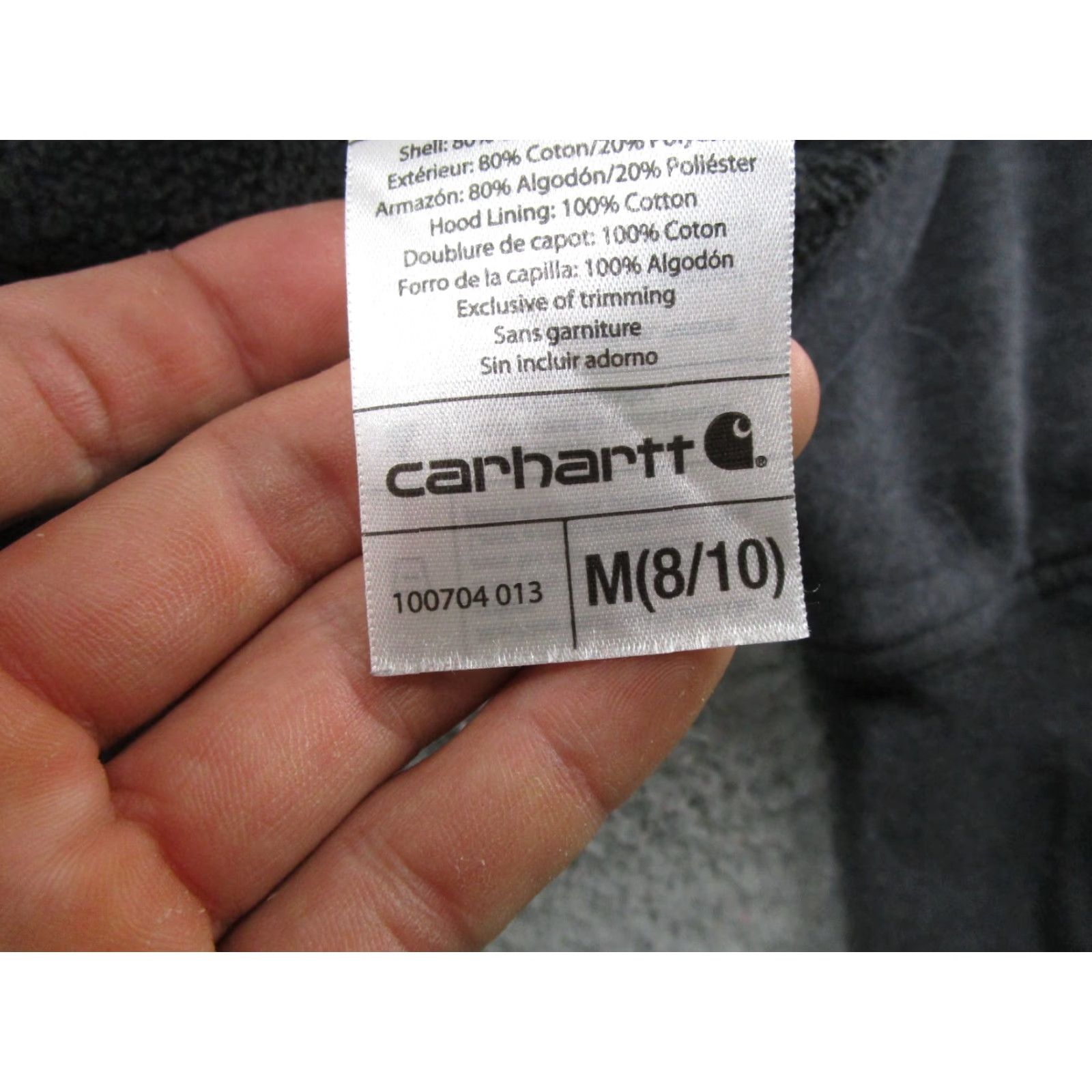 Carhartt Carhartt Sweatshirt Women’s Clarksburg Zip Front Hooded Size M Gray | Full Zip Activewear Outdoor Branding Logo Women's Sweatshirt 100704 Size M / US 6-8 / IT 42-44 - 4 Thumbnail