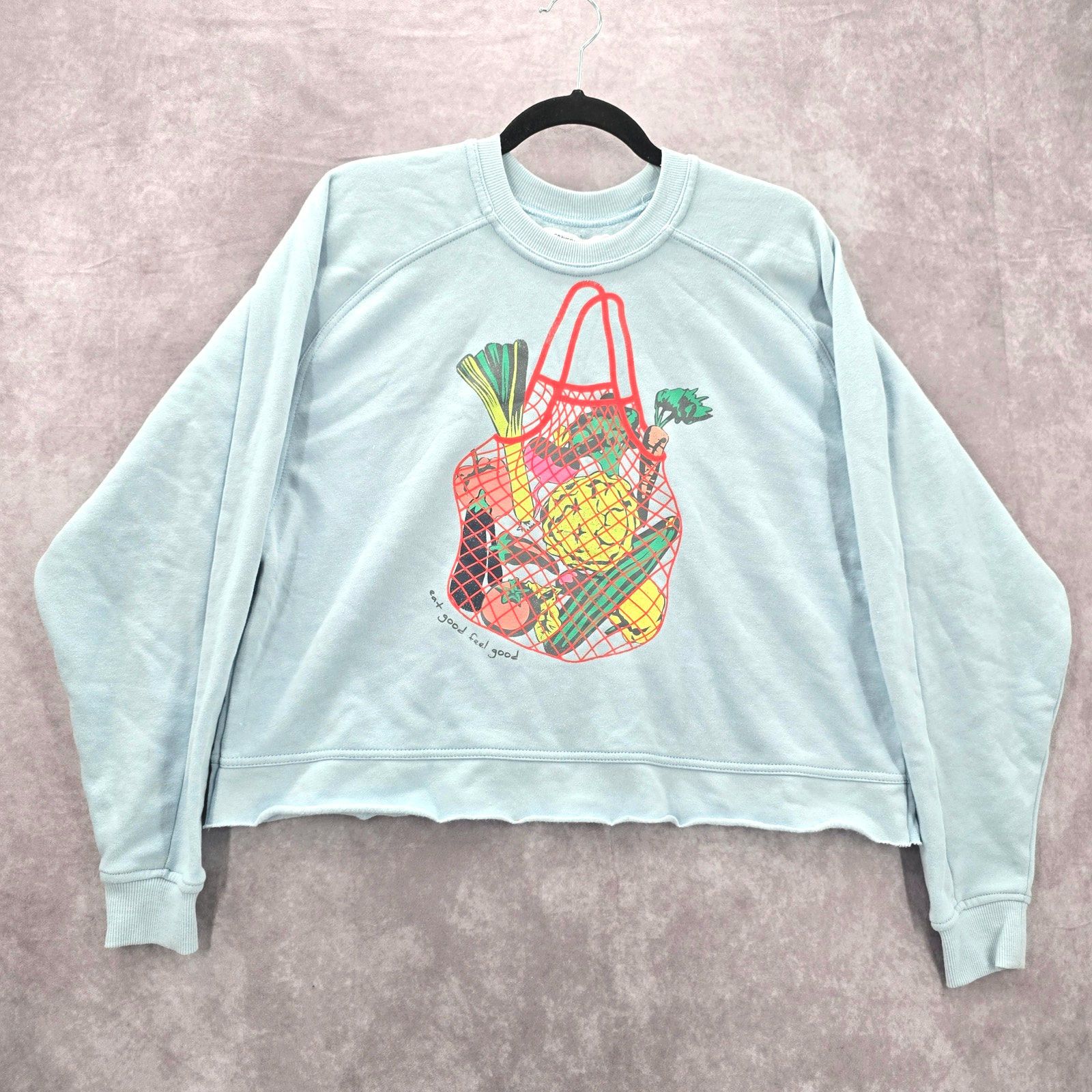 Other Grayson Threads Crop Blue Graphic Sweatshirt Extra Small XS Size XS / US 0-2 / IT 36-38 - 1 Thumbnail