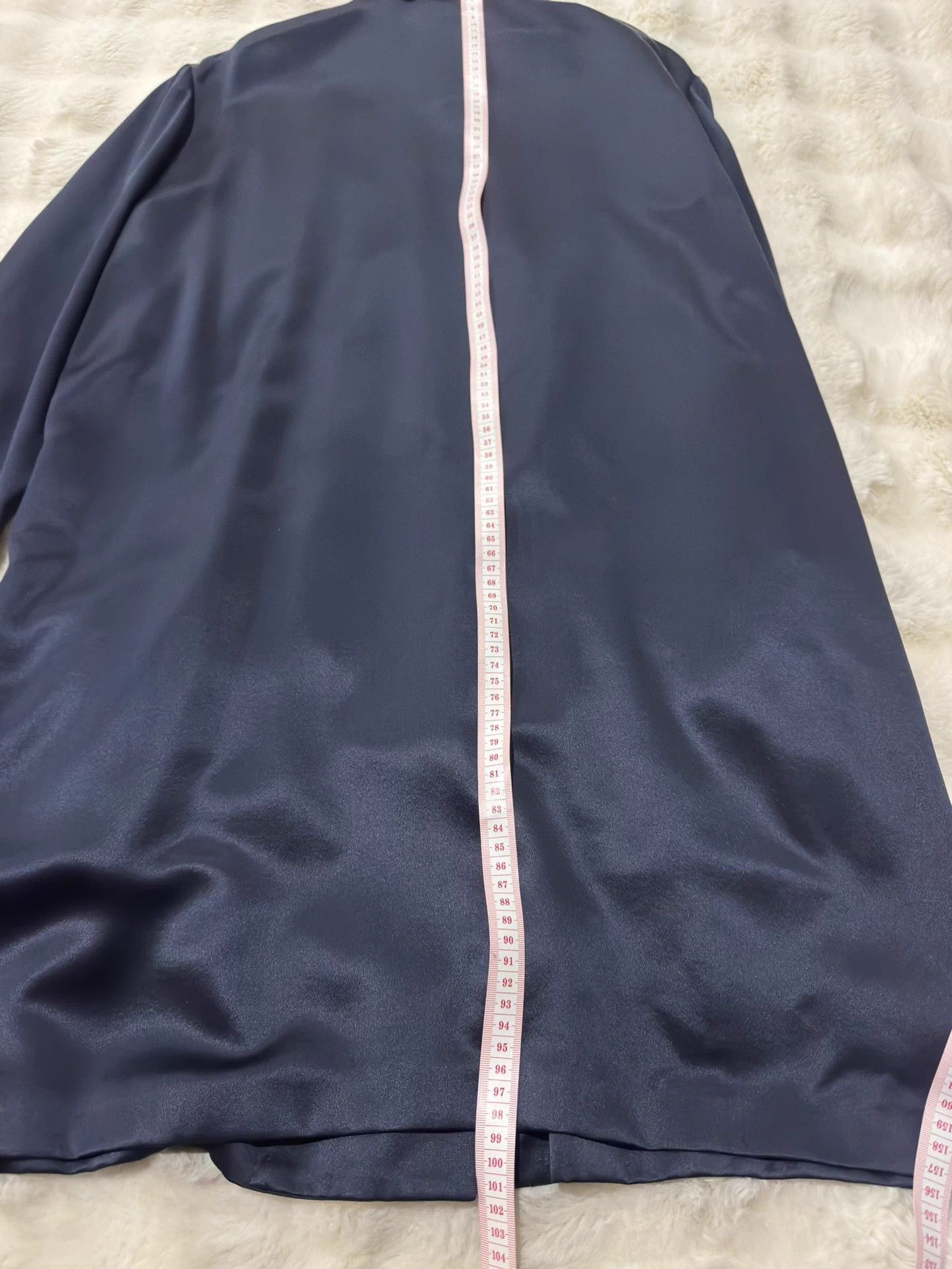 Saint Laurent Paris Saint Laurent 23 Runway Silk Dressing Gown Navy 50 Size US M / EU 48-50 / 2 - 9 Thumbnail
