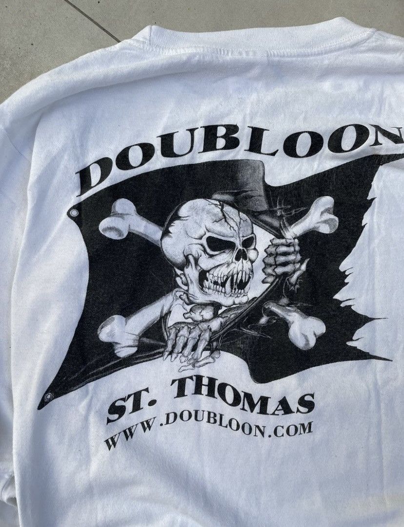 Vintage Doubloon Men’s 90s Long Sleeve ST. Thomas Size US S / EU 44-46 / 1 - 3 Thumbnail