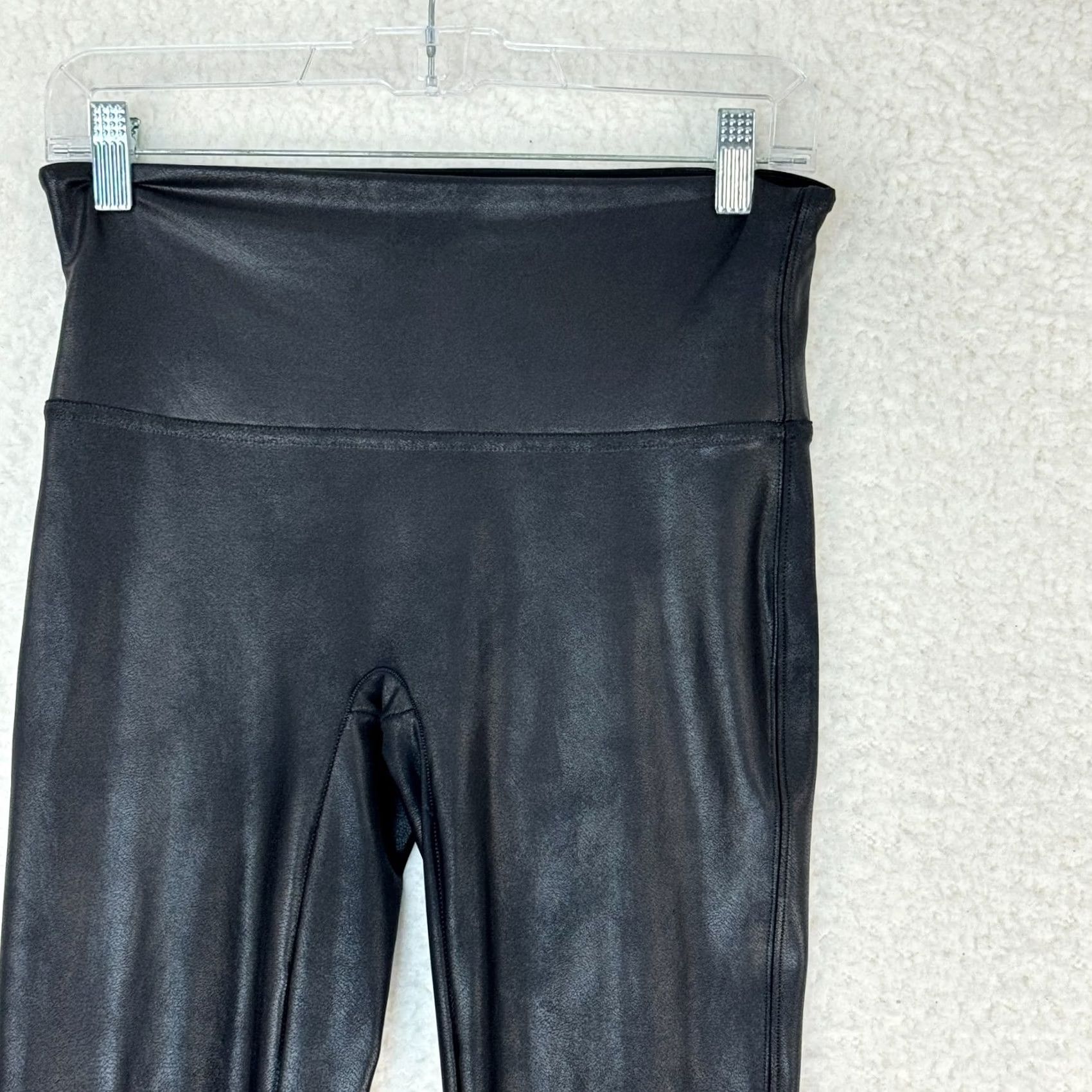 Spanx Spanx Leggings Women Large Petite Black Ankle Length Pull On Nylon Polyester Spandex Size 36" / US 14 / IT 50 - 2 Thumbnail