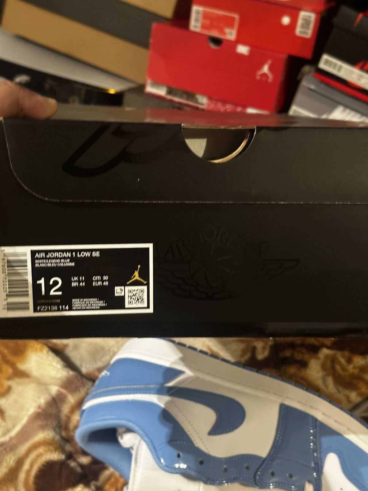 Nike Air Jordan 1 low se ‘legend blue’ Size US 12 / EU 45 - 3 Thumbnail