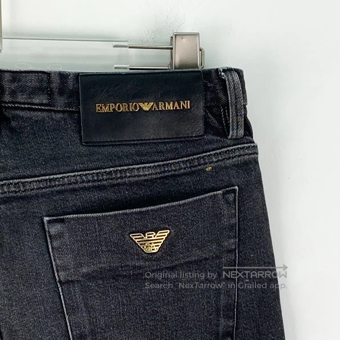 Armani Armani Black Pocket Logo Mark Casual Denim Pants| Size US 29 - 5 Thumbnail