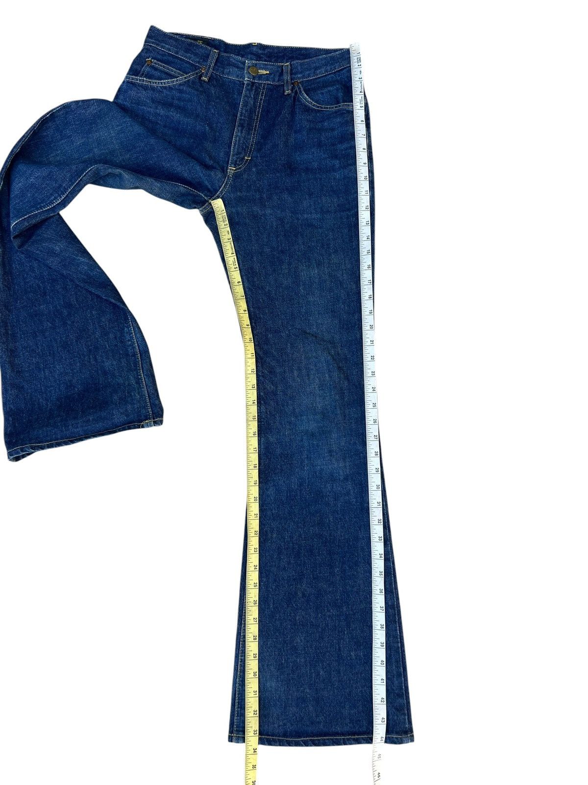 Lee Vintage Y2K Lee Riders Blue Denim Super Flare Jeans Size US 30 / EU 46 - 4 Thumbnail