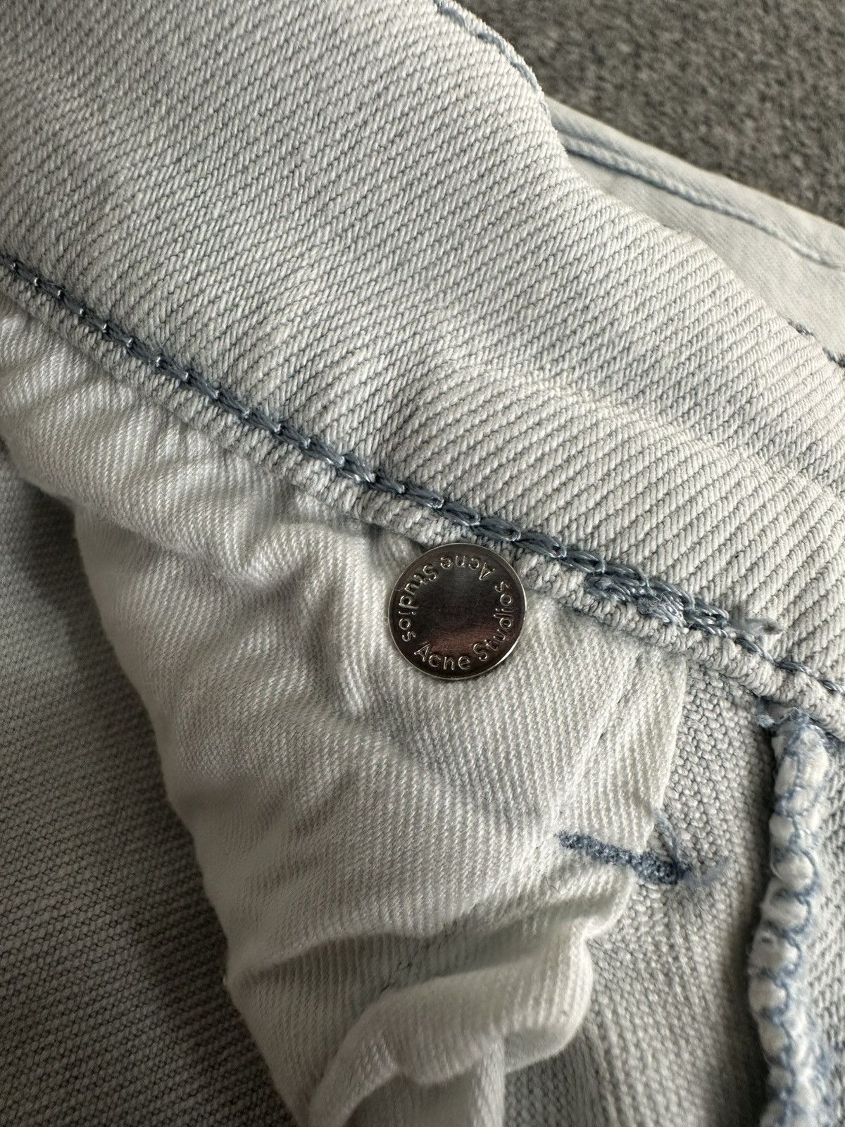 Acne Studios Acne Studios - Ace Bleached Denim Jeans - Slim Fit Size US 32 / EU 48 - 11 Thumbnail