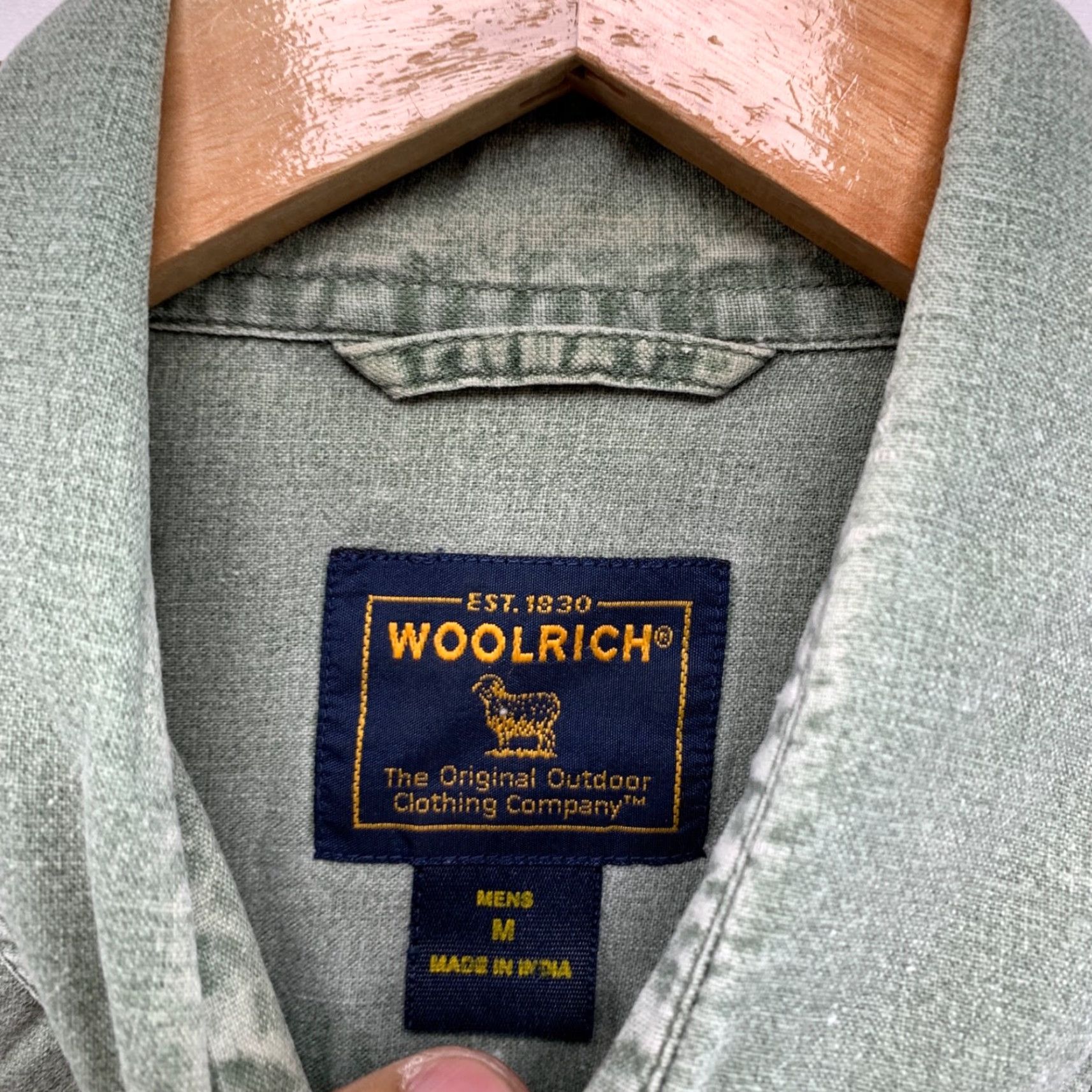 Vintage Vintage Woolrich Outdoor Shirt Men Medium Green Utility Hunt Military 23x30 Size US M / EU 48-50 / 2 - 3 Thumbnail