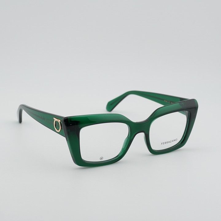 Salvatore Ferragamo Salvatore Ferragamo SF3008 317 Women Eyeglasses Green 50mm Size ONE SIZE - 6 Thumbnail