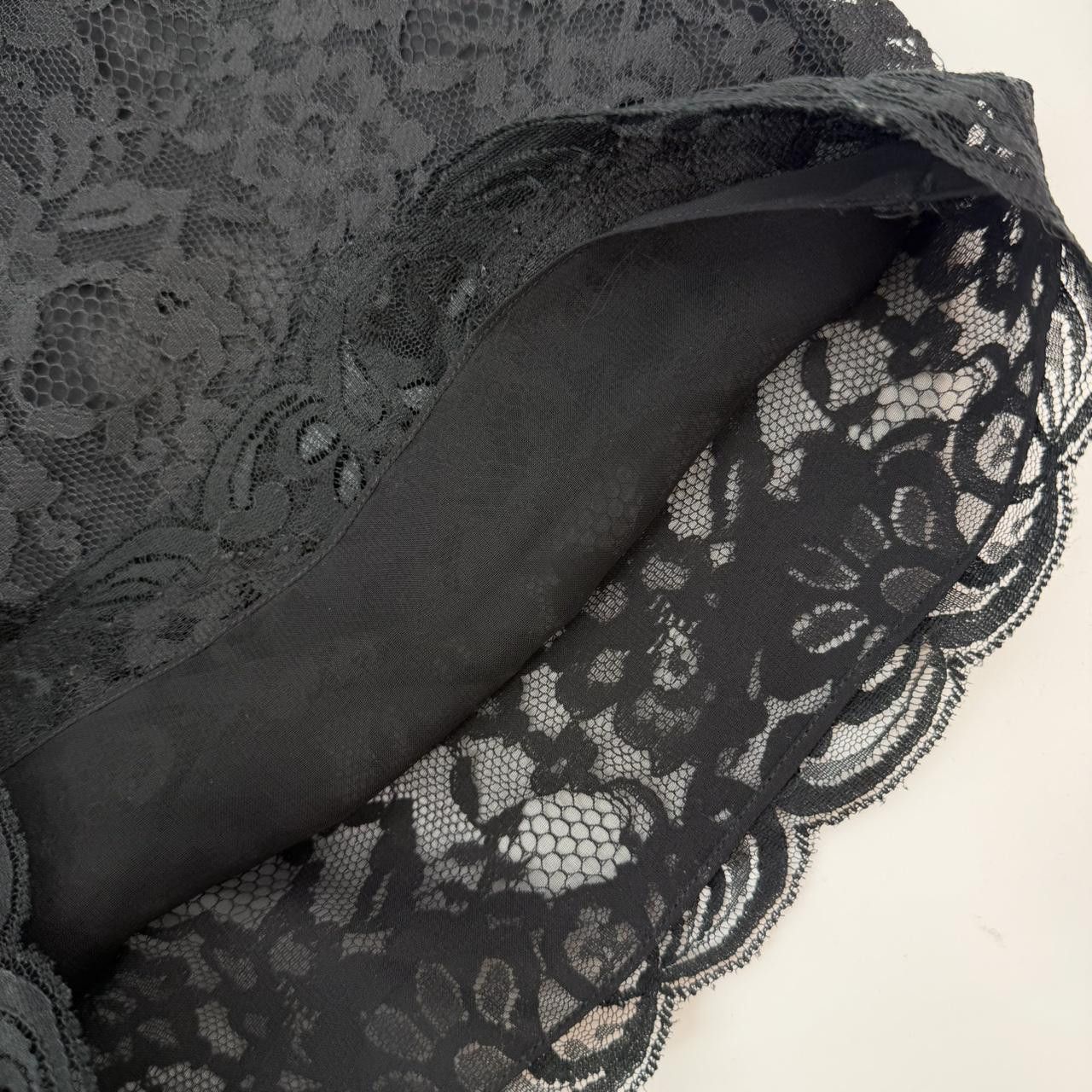 Victoria's Secret Vtg Victoria’s Secret Gold Label Black Lace Tap Shorts M Size 32" / US 10 / IT 46 - 3 Thumbnail