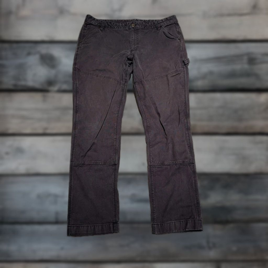 Filson CC Filson Women's Workwear Double Knee Pants Blue Canvas Size 16 Regular Straight Leg Size 38" / US 16 / IT 52 - 1 Thumbnail
