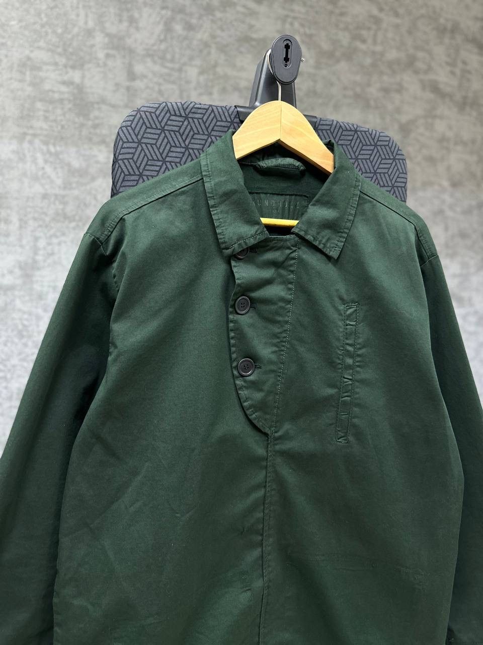 Rundholz × Vintage Vintage Rundholz DIP Green Print Long Shirt Big Logo Size US M / EU 48-50 / 2 - 5 Thumbnail
