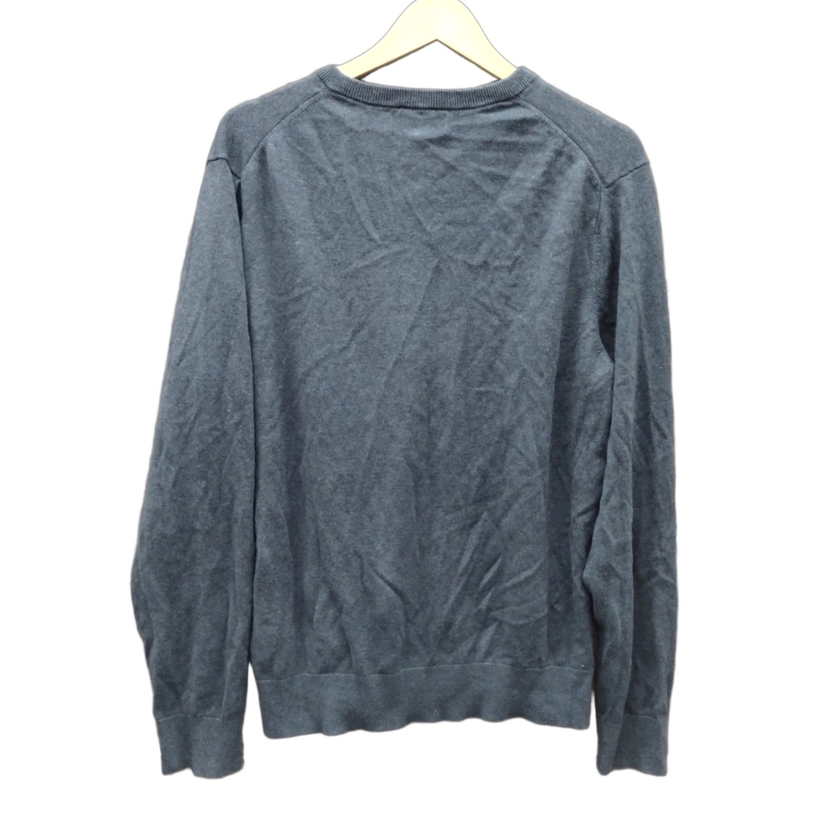 Banana Republic VINTAGE Banana Republic Sweater Mens L Blue/Green Pullover V-Neck 100% Merino Wool Knit - Solid, All Seasons, 90s Classic Mens Size US L / EU 52-54 / 3 - 1 Thumbnail