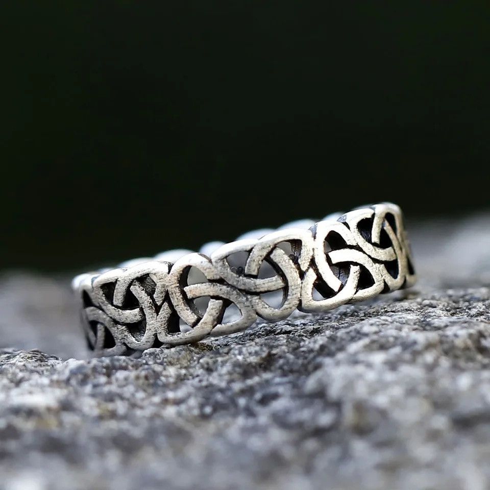 Jewelry × Vintage Vintage 316L Stainless Steel Viking Celtic Knot Ring Size ONE SIZE - 2 Thumbnail