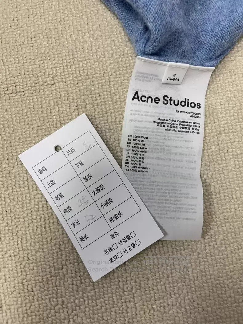 Acne Studios Acne Studios Face Expression Solid Color Round Neck Single Size S / US 4 / IT 40 - 4 Thumbnail