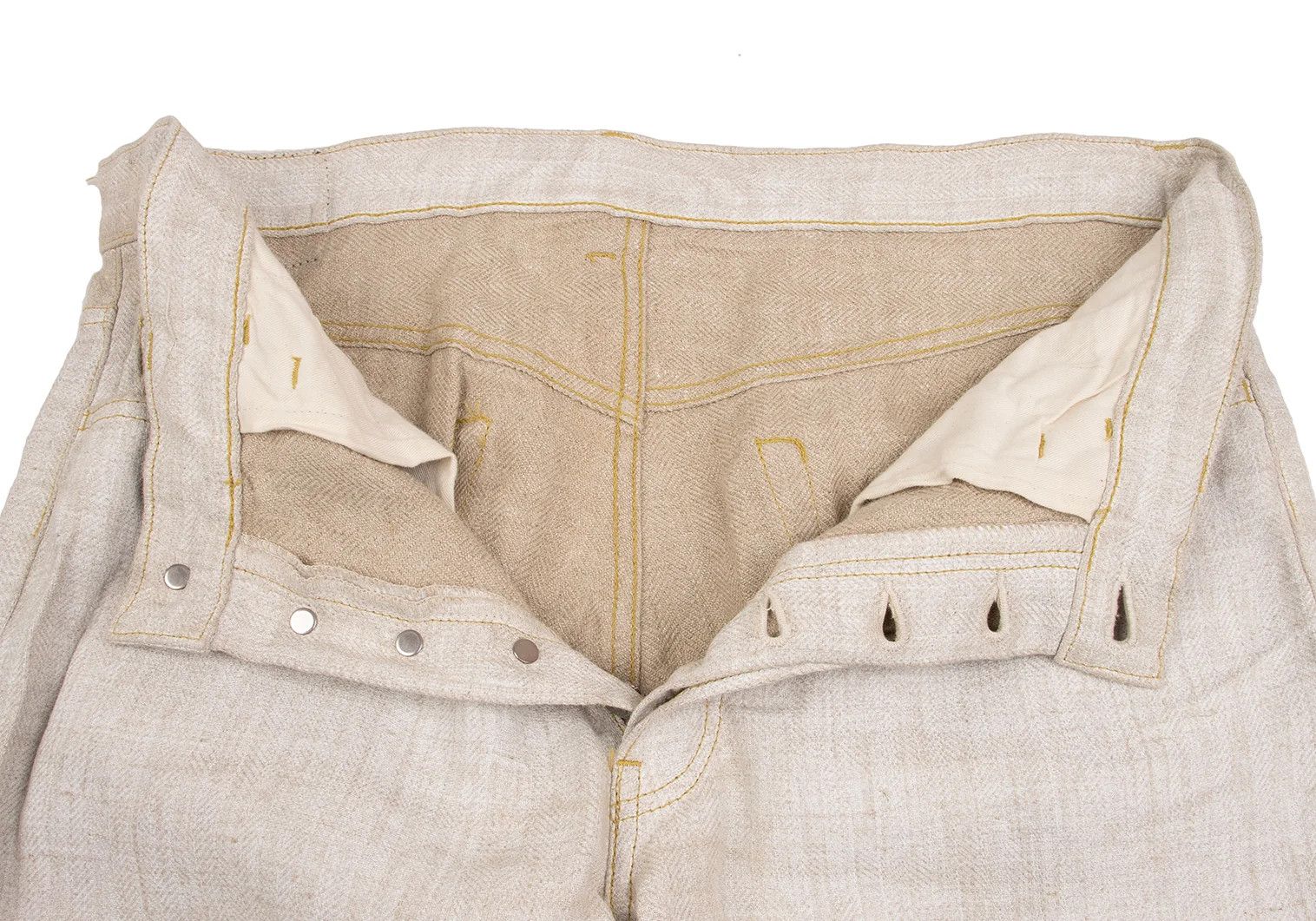 Yohji Yamamoto Yohji Yamamoto Pigment Print Linen Pants Size US 36 / EU 52 - 6 Thumbnail