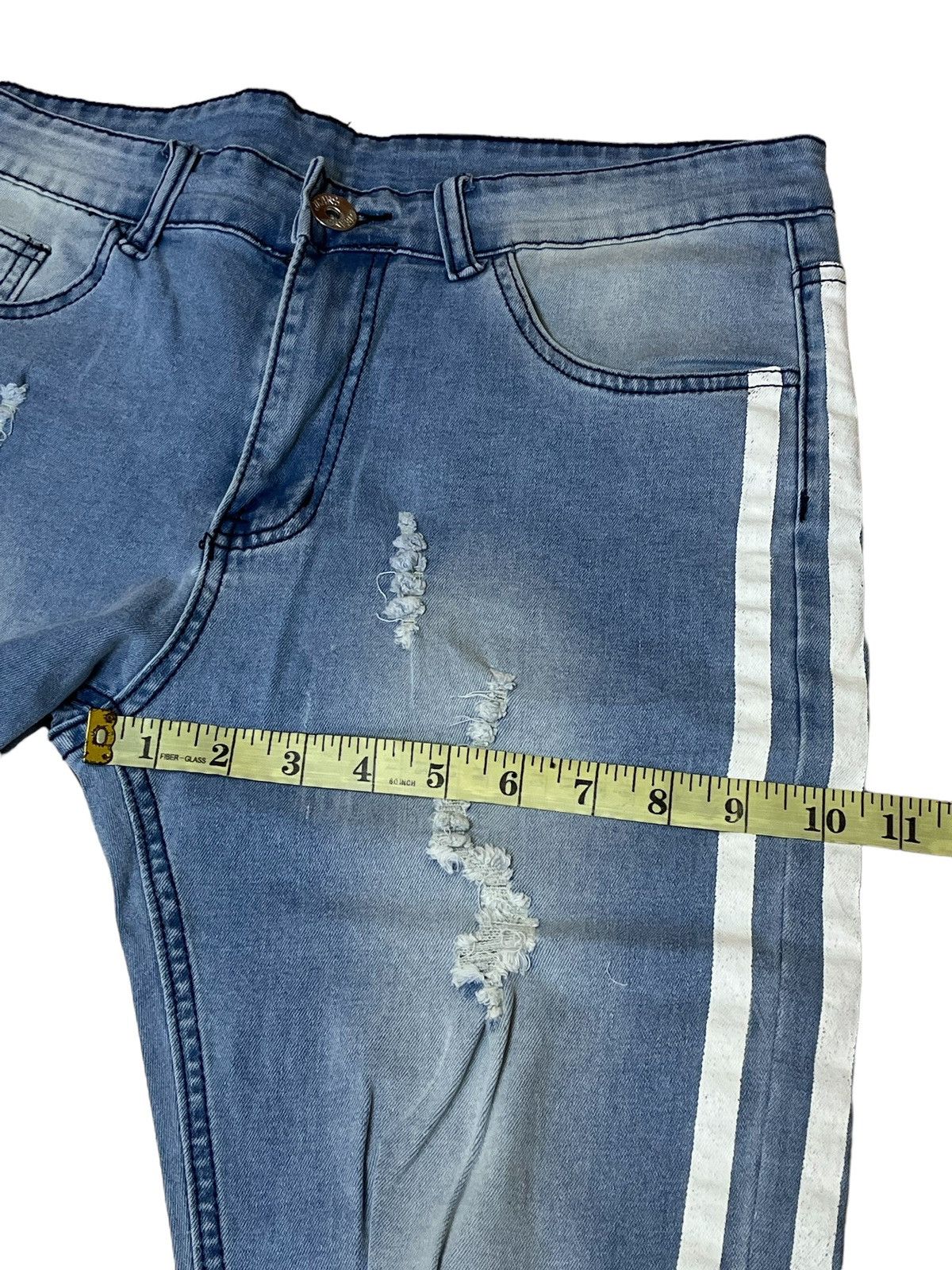 Japanese Brand JAPANESE DENIM STRETCH COTTON DISTRESS STYLE JEANS Size US 32 / EU 48 - 12 Thumbnail