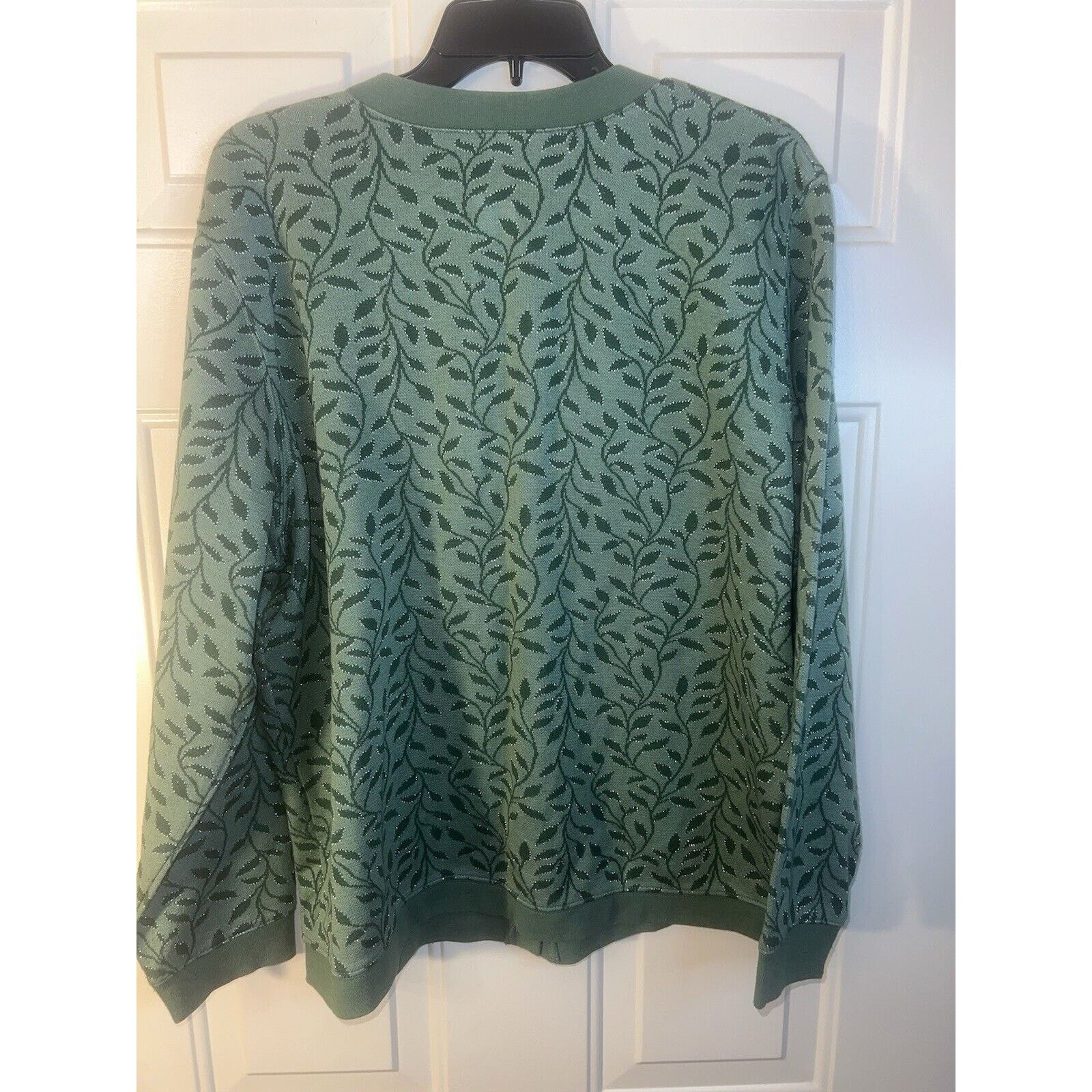 & Other Stories Cathy Daniels Cardigan Women’s Sweater Large Acrylic Green Size L / US 10 / IT 46 - 6 Thumbnail