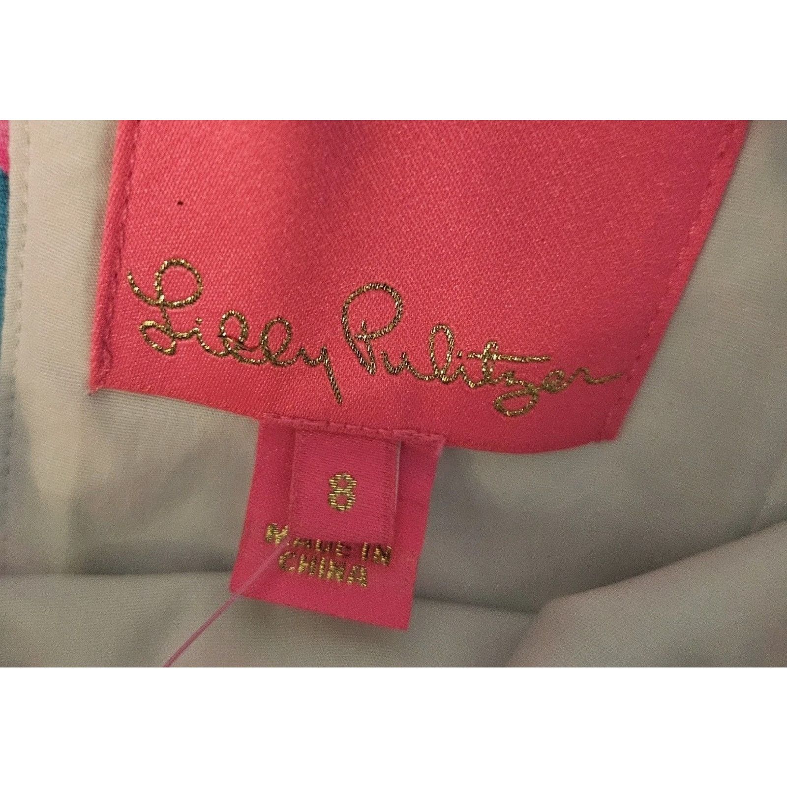 Lilly Pulitzer Lilly Pulitzer Shelli Stretch Dress Pink Floral Womens Sz 8 Size M / US 6-8 / IT 42-44 - 5 Thumbnail