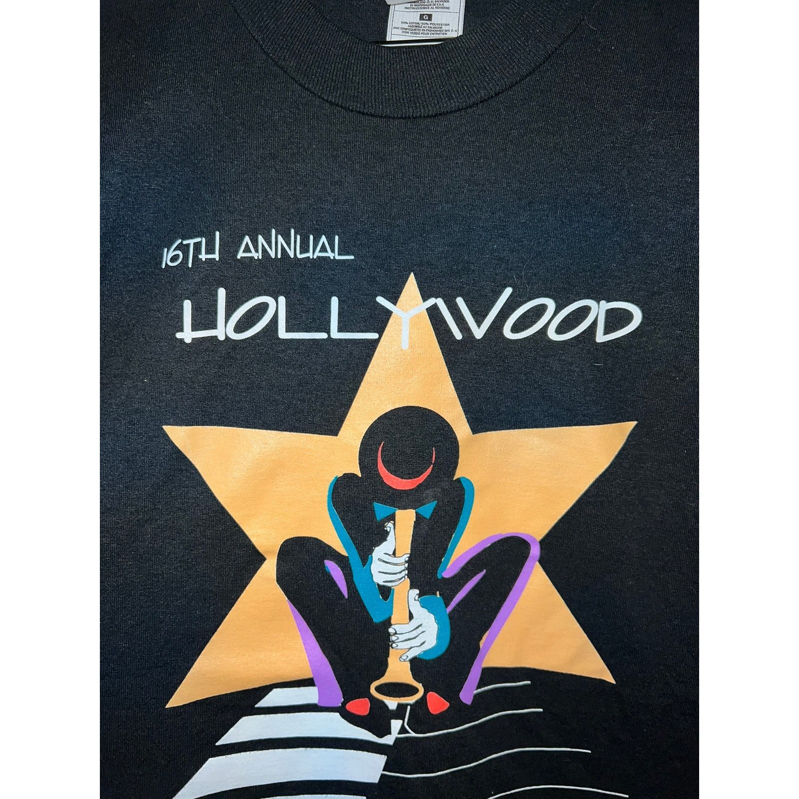 Fruit Of The Loom 1998 Hollywood Jazz Festival 16th Annual Music Shirt 90s L Size US L / EU 52-54 / 3 - 2 Thumbnail