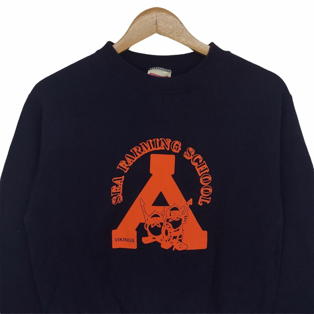 Vintage Vtg Something by EDWIN Crewneck Sweatshirt Spell Out Sea Size M / US 6-8 / IT 42-44 - 2 Thumbnail