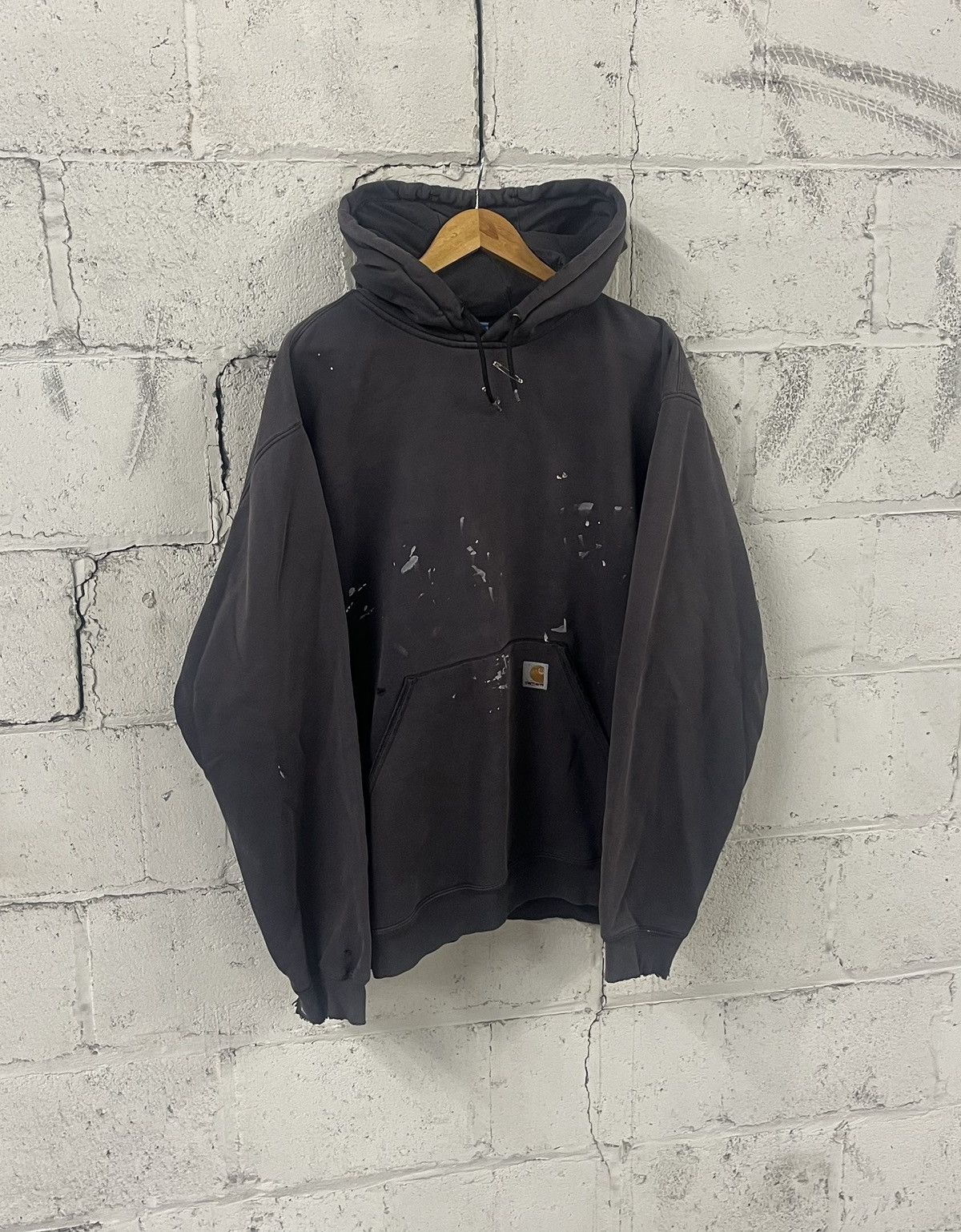 Carhartt Thrashed and faded carhartt hoodie vintage boxy streetwear Size US XXL / EU 58 / 5 - 1 Thumbnail